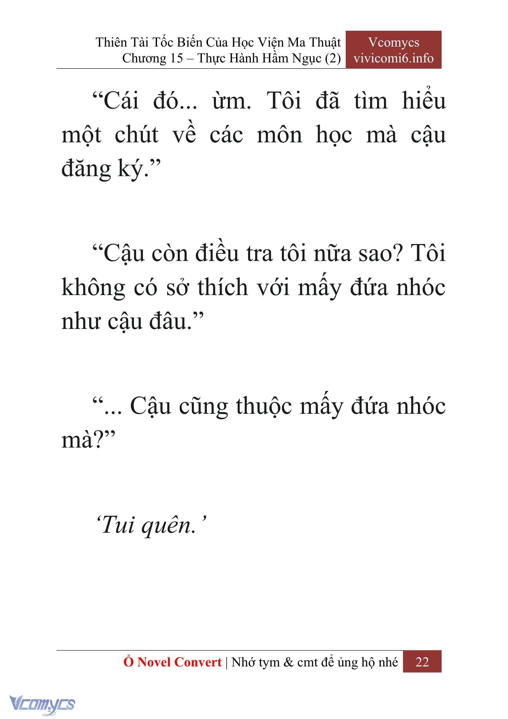[Novel] Thiên Tài Tốc Biến Của Học Viện Ma Thuật Chap 15 - Trang 2