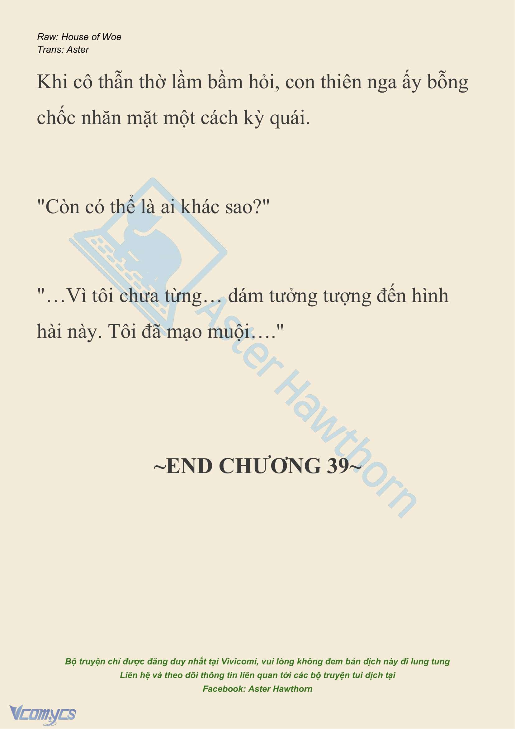 [NOVEL] Dành Cho Các Nữ Thần: Dành cho Psyche Chap 39 - Next Chap 40