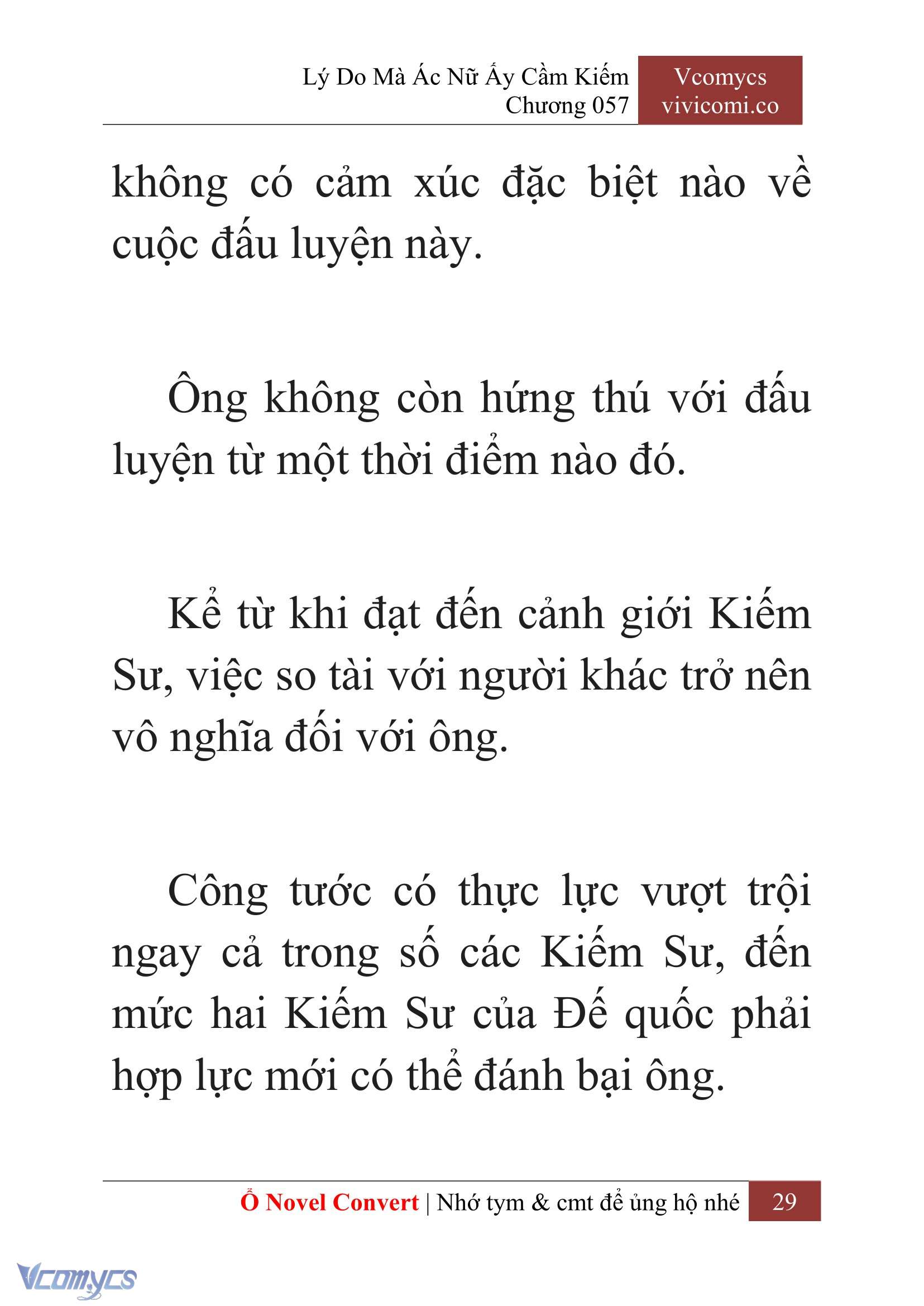 [Novel] Lý Do Mà Ác Nữ Ấy Cầm Kiếm Chap 57 - Trang 2