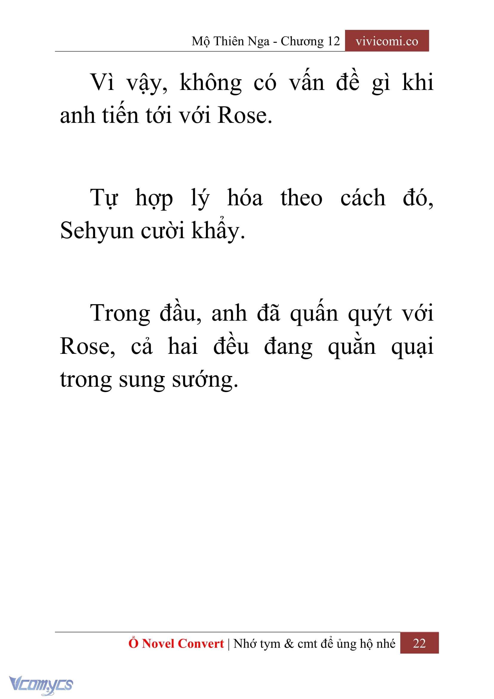 [Novel] Mộ Thiên Nga Chap 12 - Next Chap 13