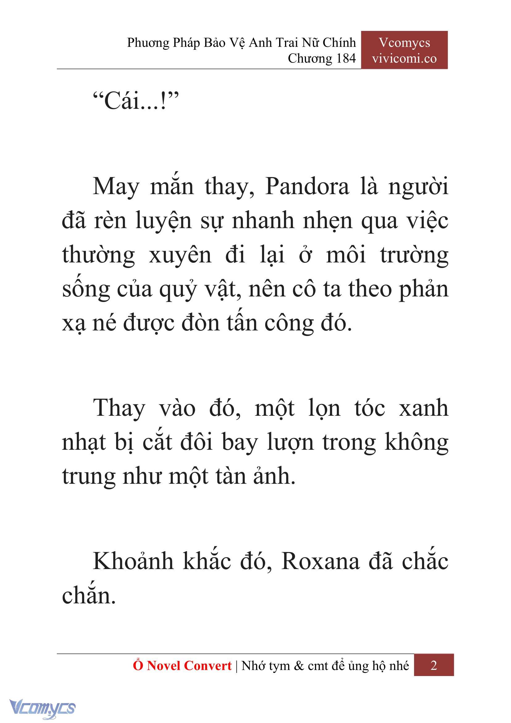 [Novel] Phương Pháp Bảo Vệ Anh Trai Nữ Chính Chap 184 - Trang 2