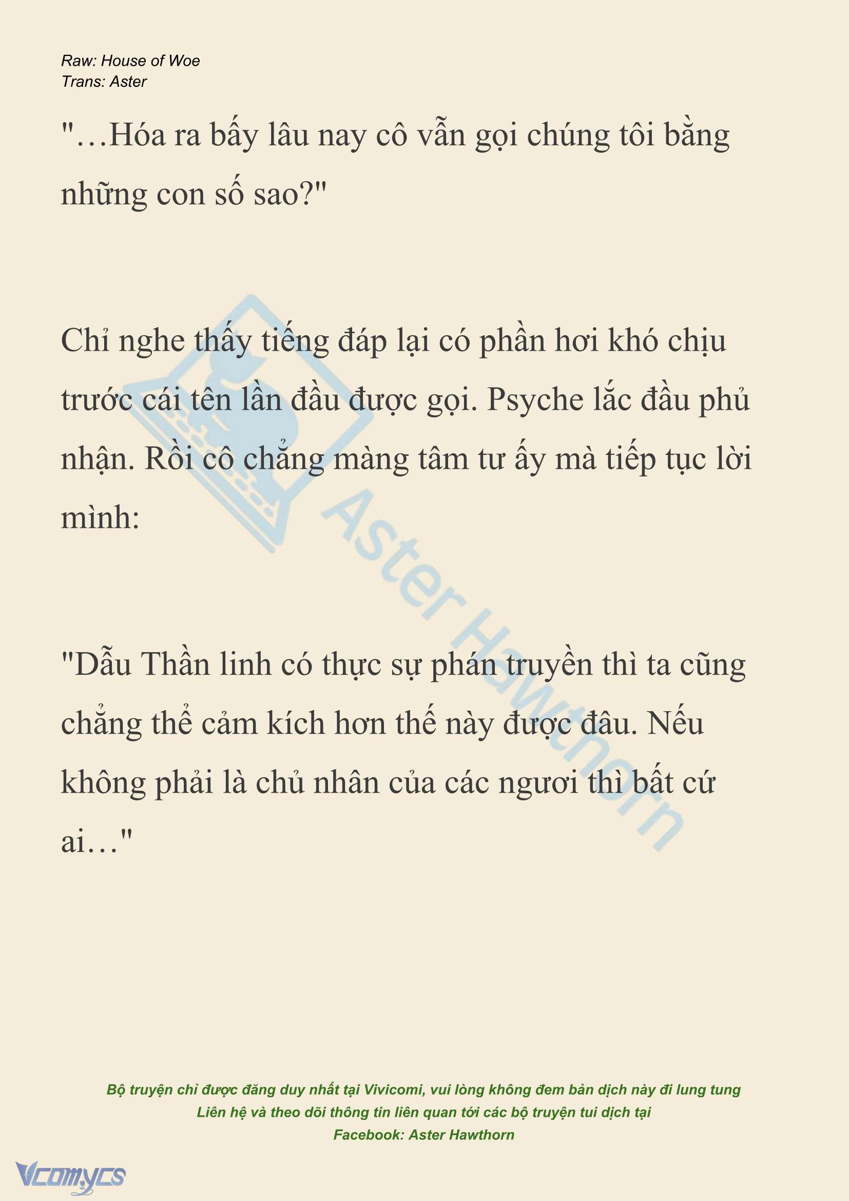 [NOVEL] Dành Cho Các Nữ Thần: Dành cho Psyche Chap 43 - Trang 2