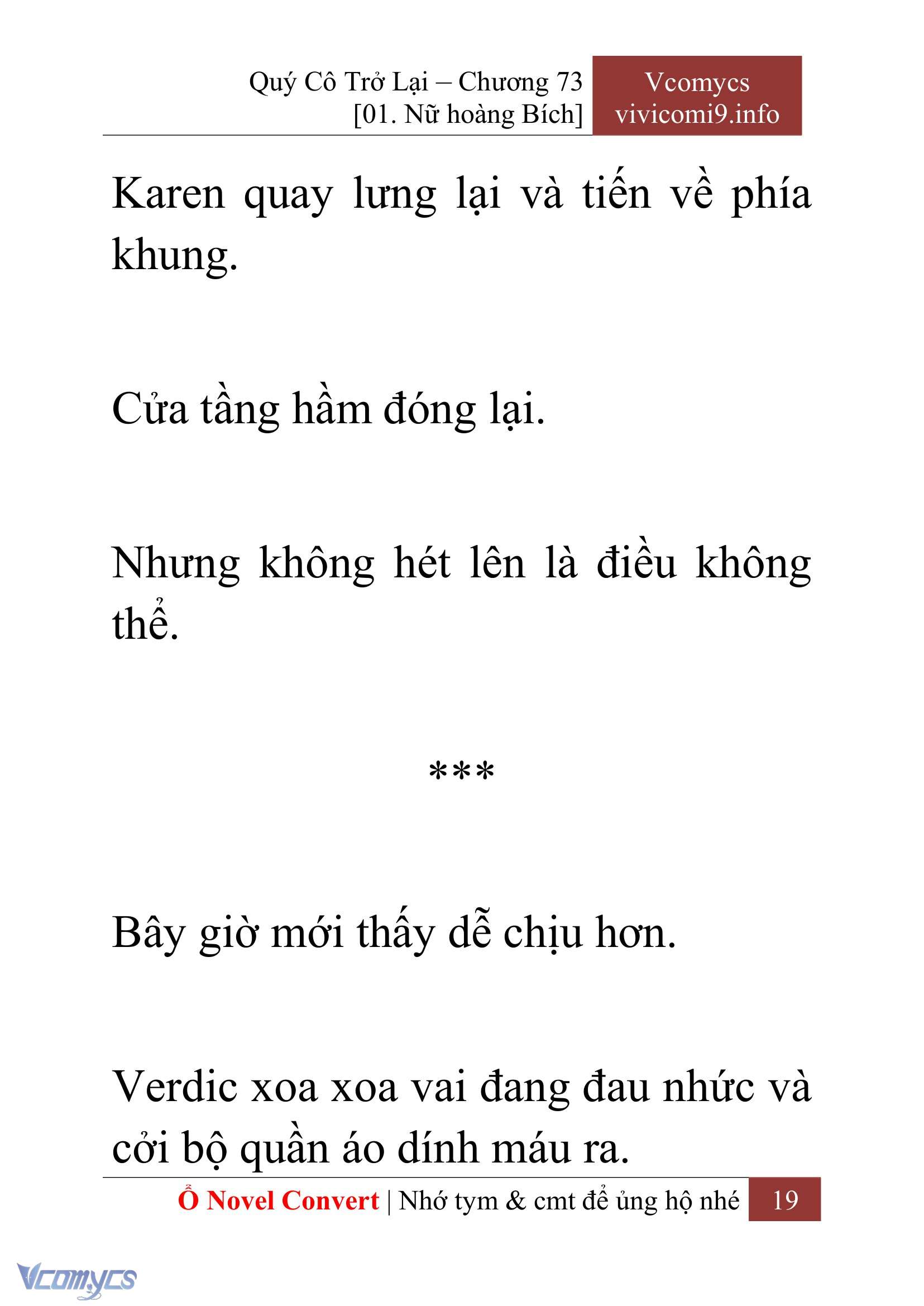 [Novel] Quý Cô Trở Lại Chap 73 - Trang 2