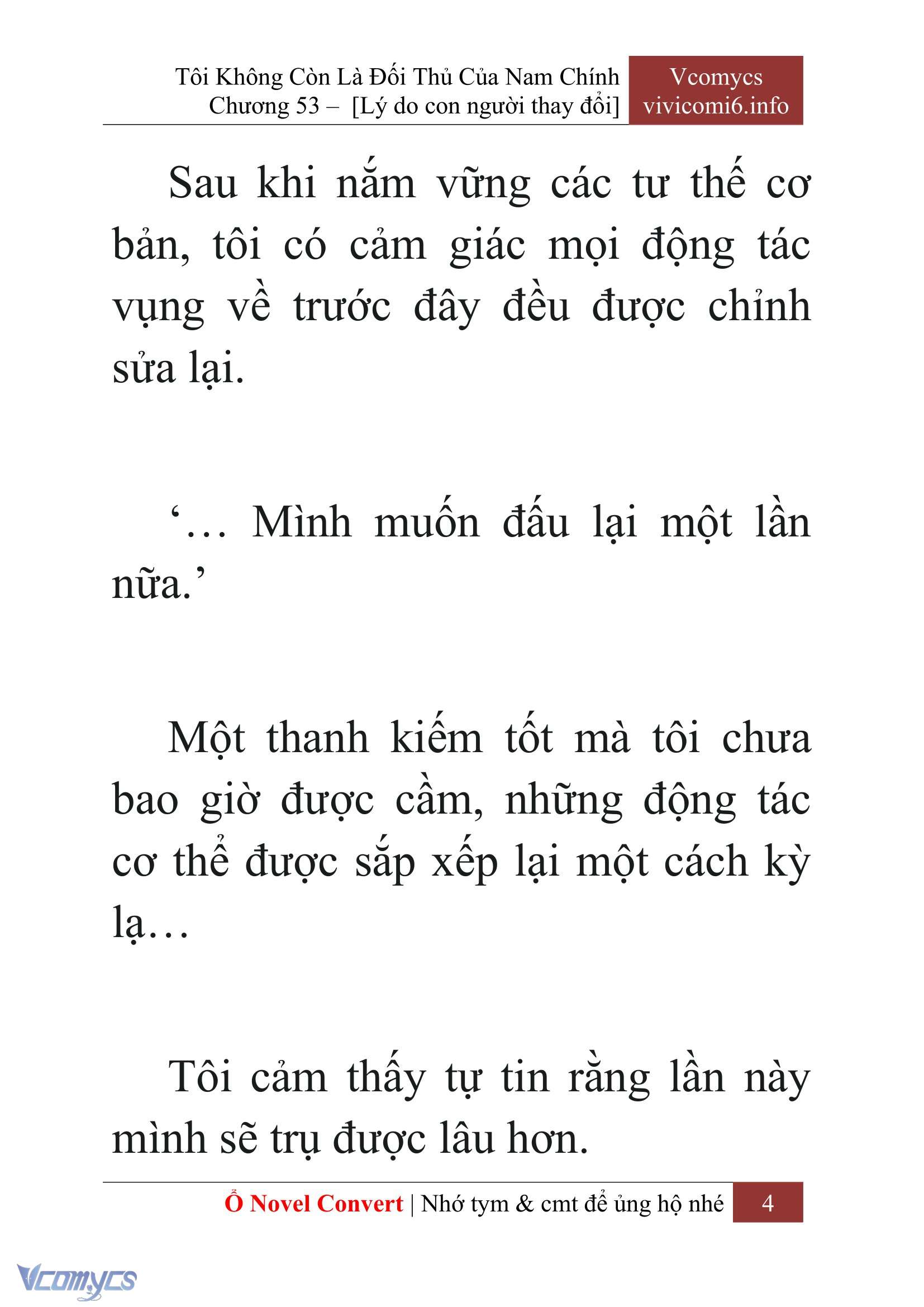 [Novel] Tôi Không Còn Là Đối Thủ Của Nam Chính Chap 53 - Trang 2
