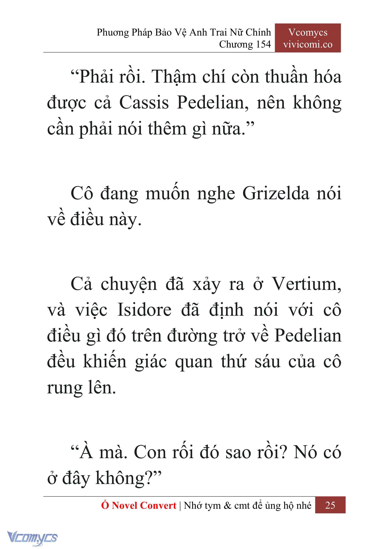 [Novel] Phương Pháp Bảo Vệ Anh Trai Nữ Chính Chap 154 - Trang 2