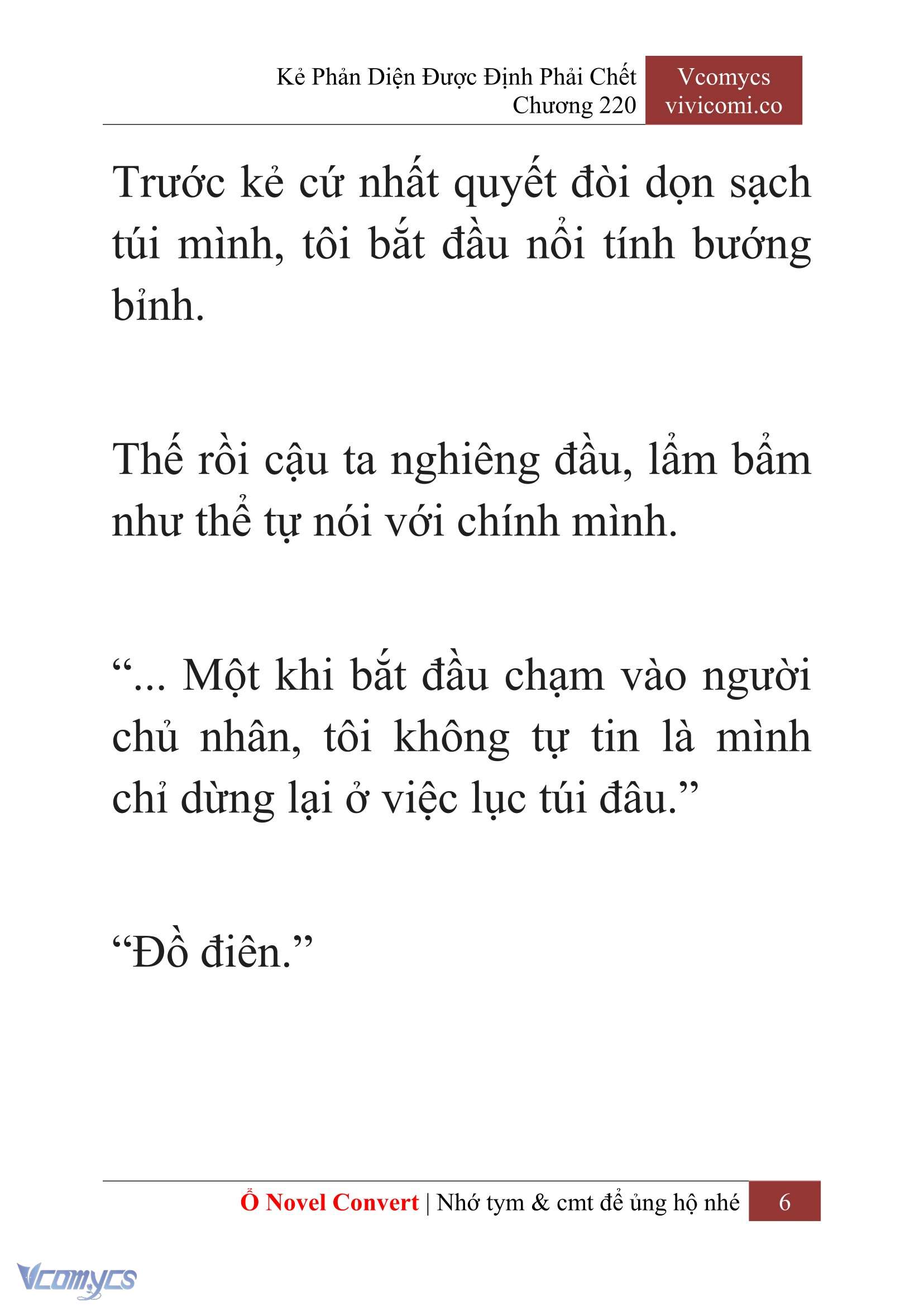 [Novel] Kẻ Phản Diện Được Định Phải Chết Chap 220 - Trang 2