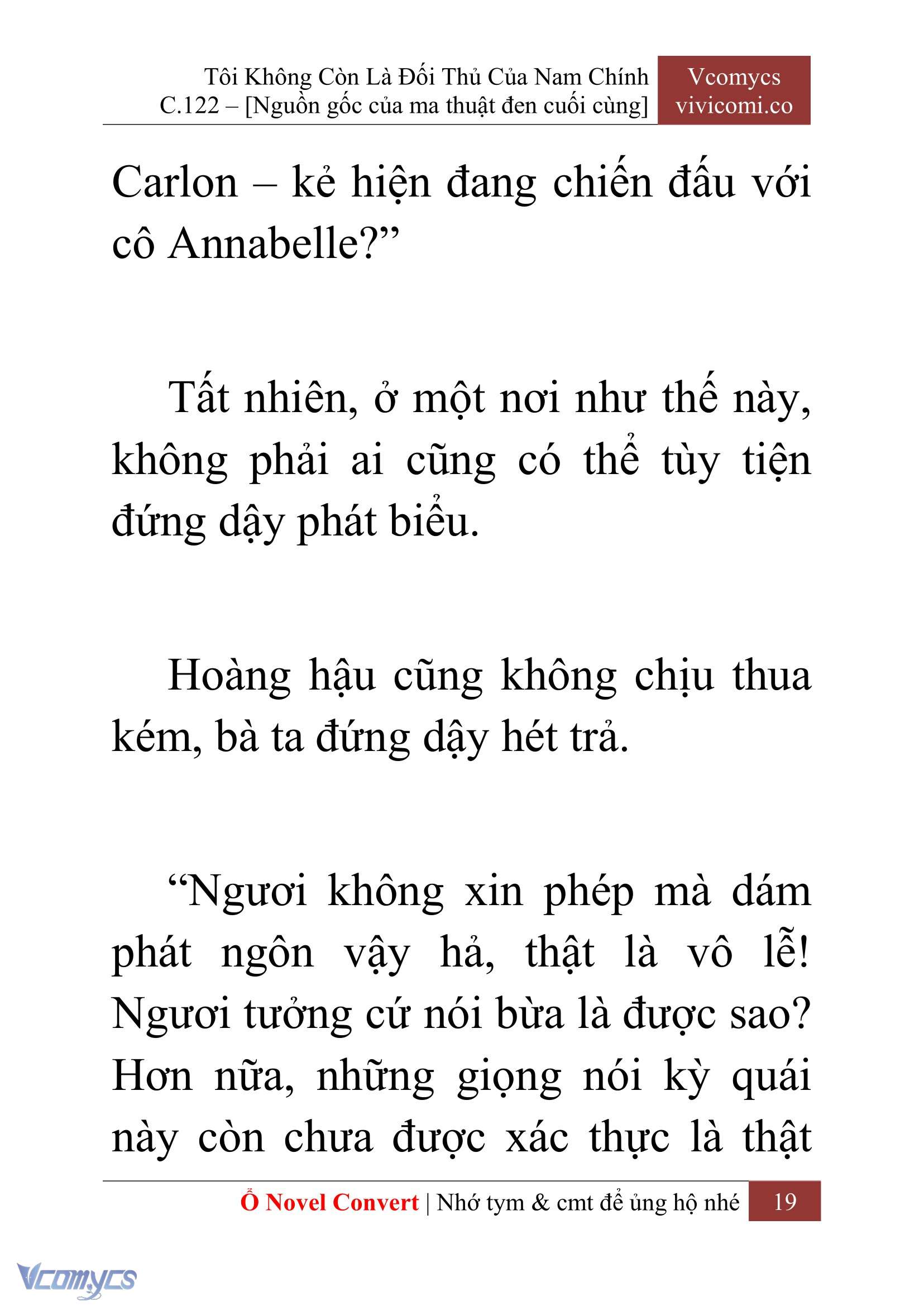 [Novel] Tôi Không Còn Là Đối Thủ Của Nam Chính Chap 122 - Trang 2