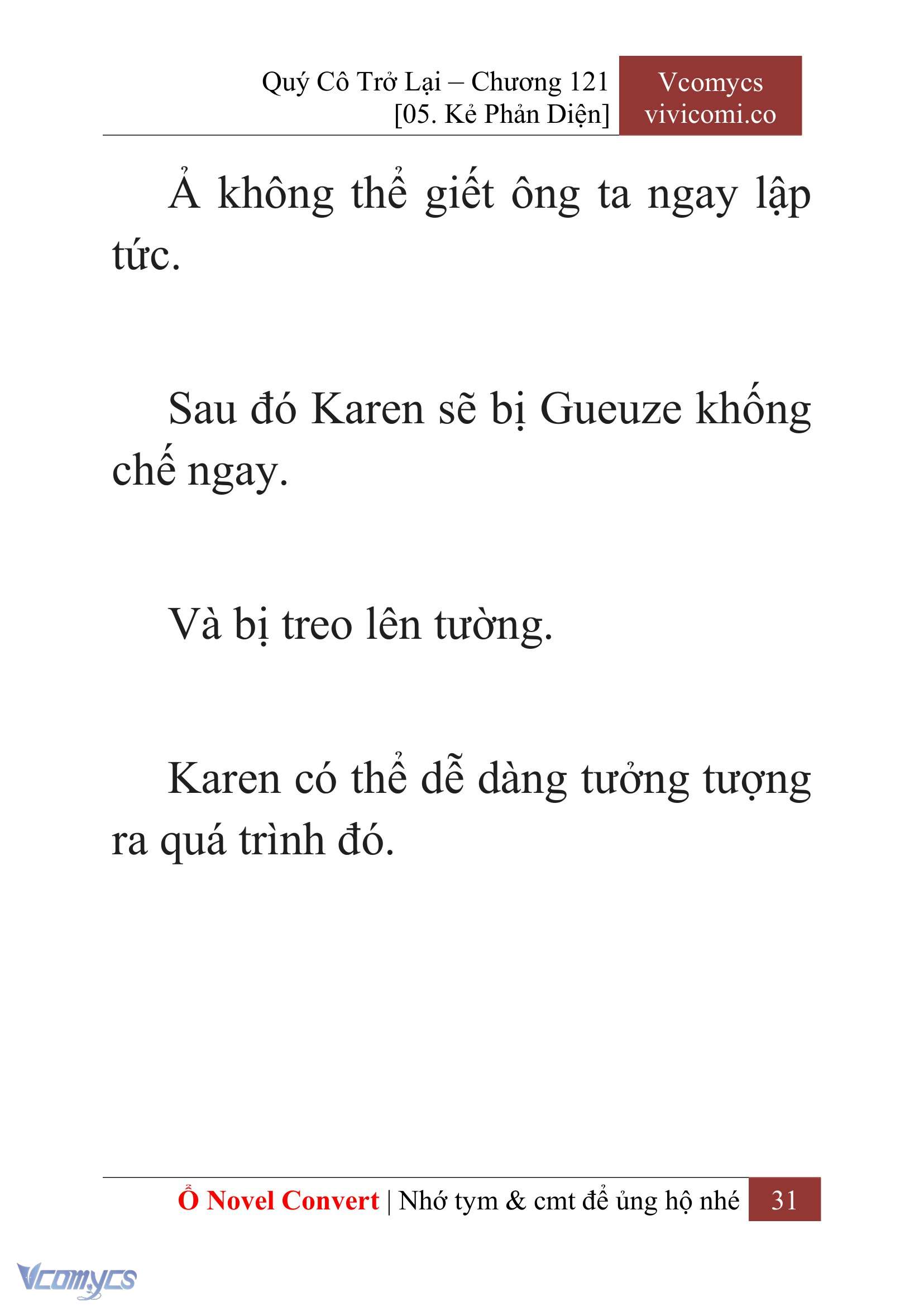 [Novel] Quý Cô Trở Lại Chap 121 - Trang 2