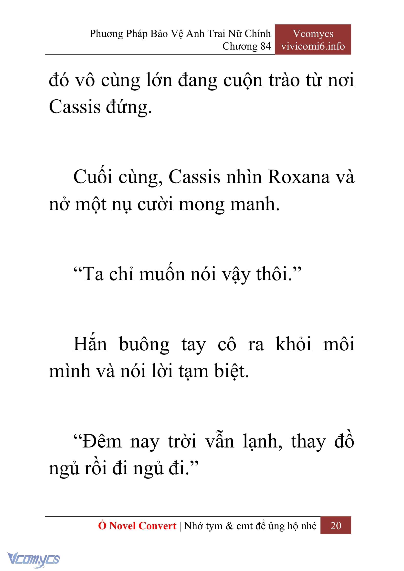 [Novel] Phương Pháp Bảo Vệ Anh Trai Nữ Chính Chap 84 - Trang 2