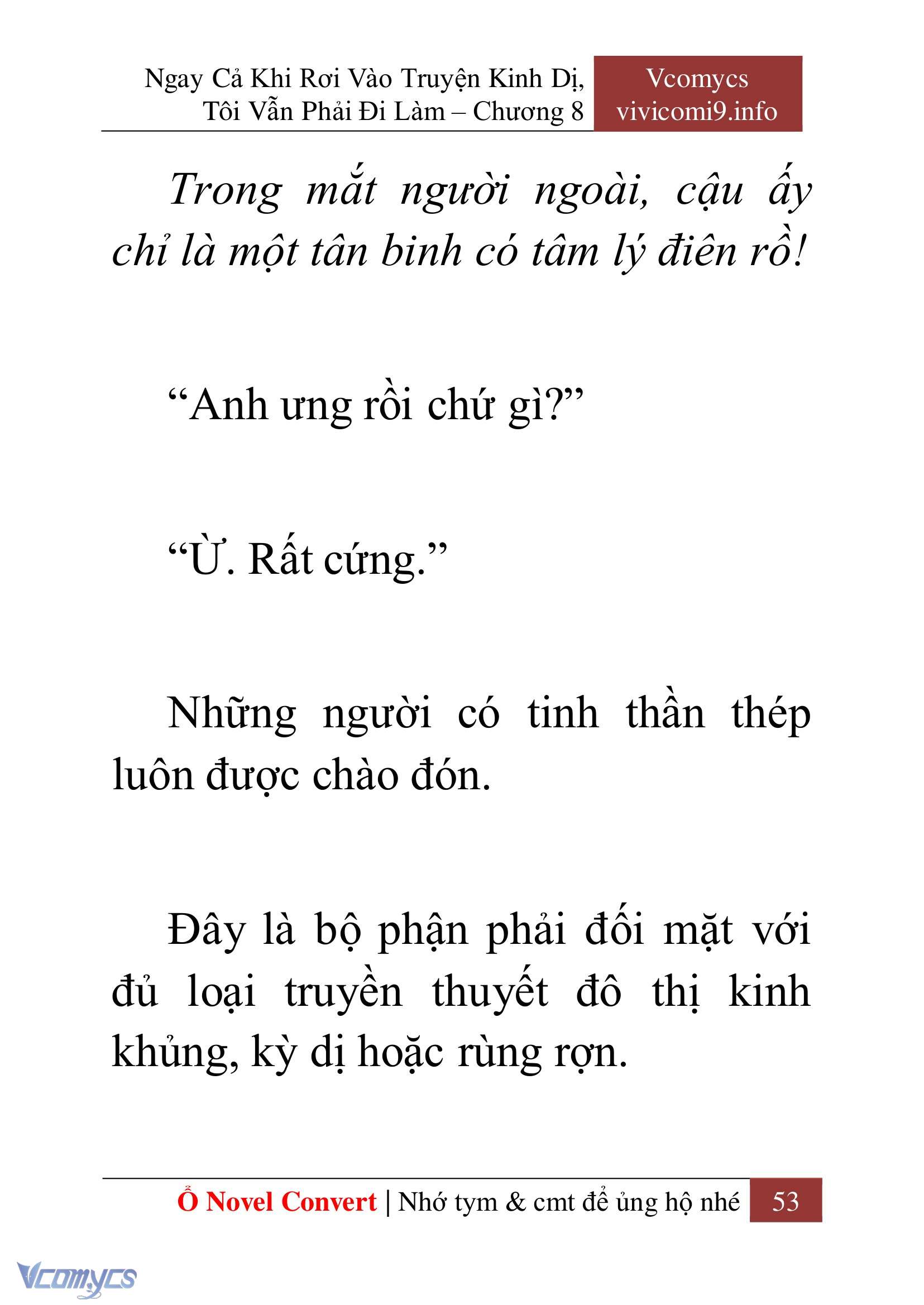 [Novel] Ngay Cả Khi Rơi Vào Truyện Kinh Dị, Tôi Vẫn Phải Đi Làm Chap 8 - Trang 2
