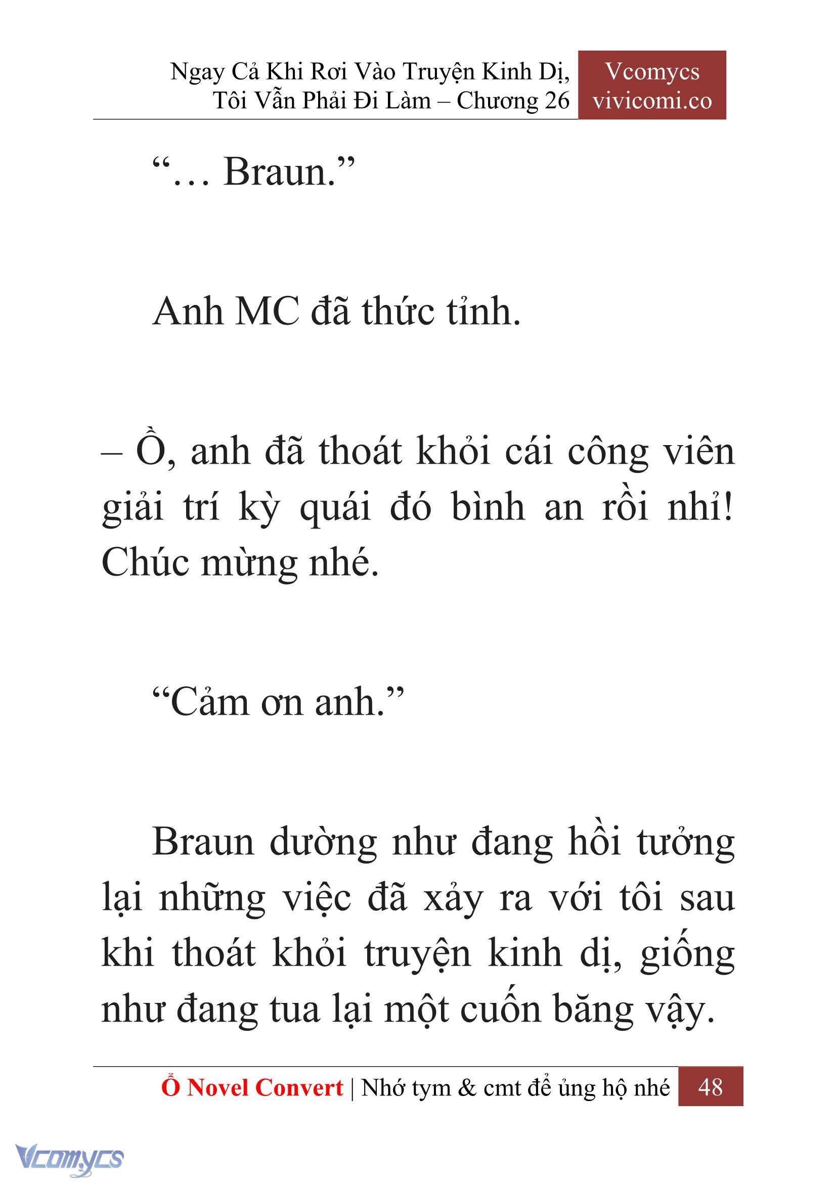 [Novel] Ngay Cả Khi Rơi Vào Truyện Kinh Dị, Tôi Vẫn Phải Đi Làm Chap 26 - Trang 2