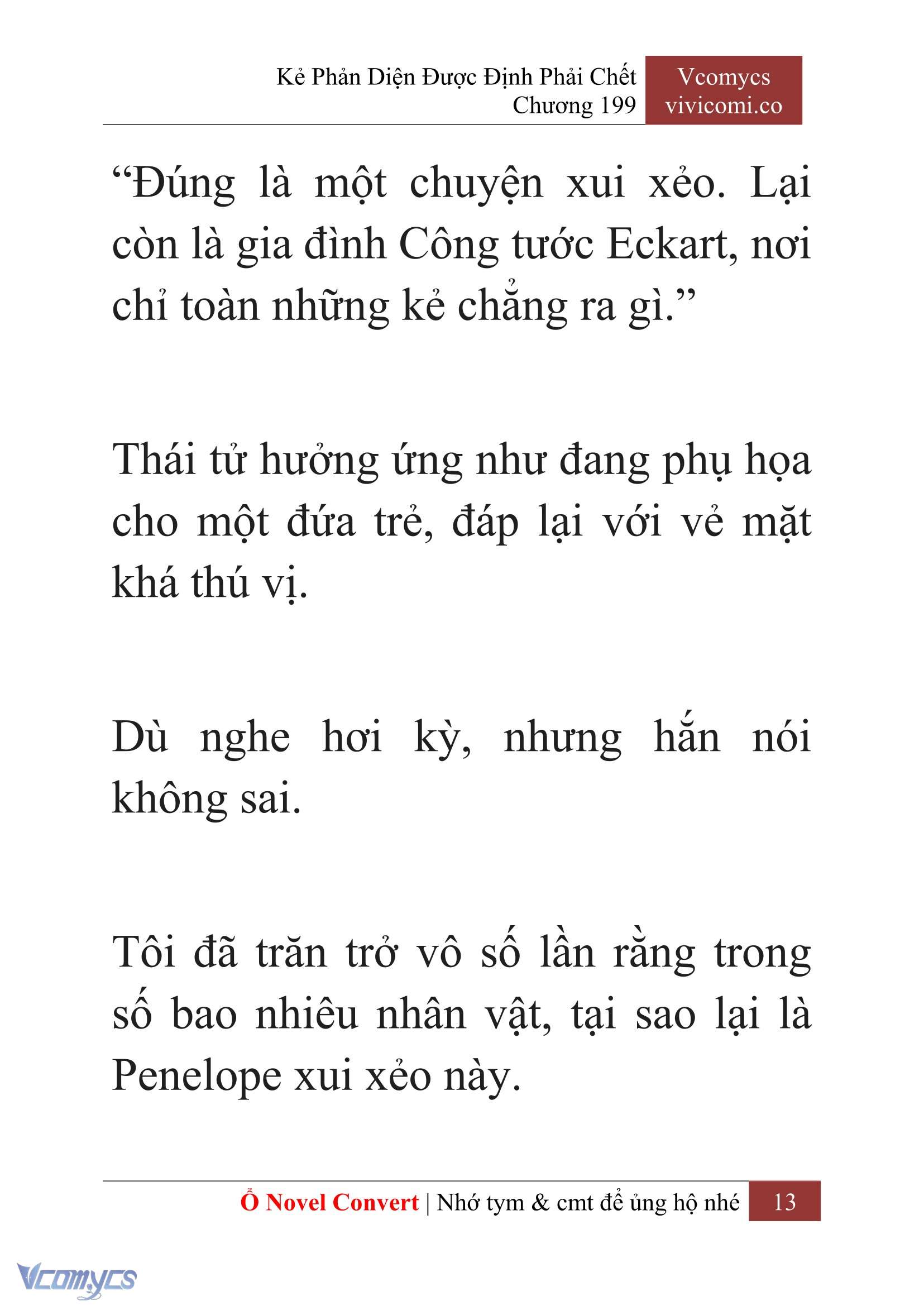 [Novel] Kẻ Phản Diện Được Định Phải Chết Chap 199 - Next Chap 200