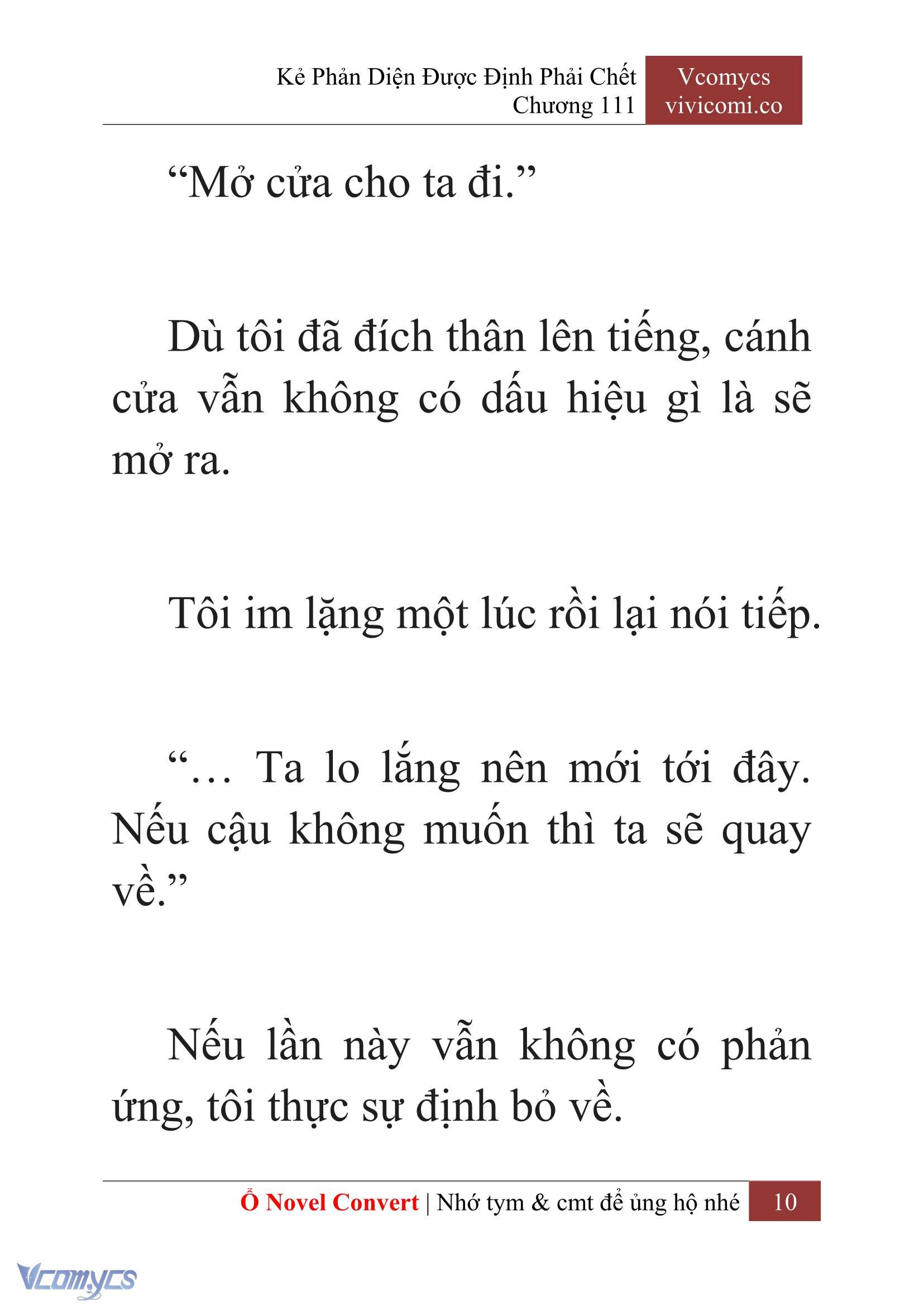 [Novel] Kẻ Phản Diện Được Định Phải Chết Chap 111 - Next Chap 112