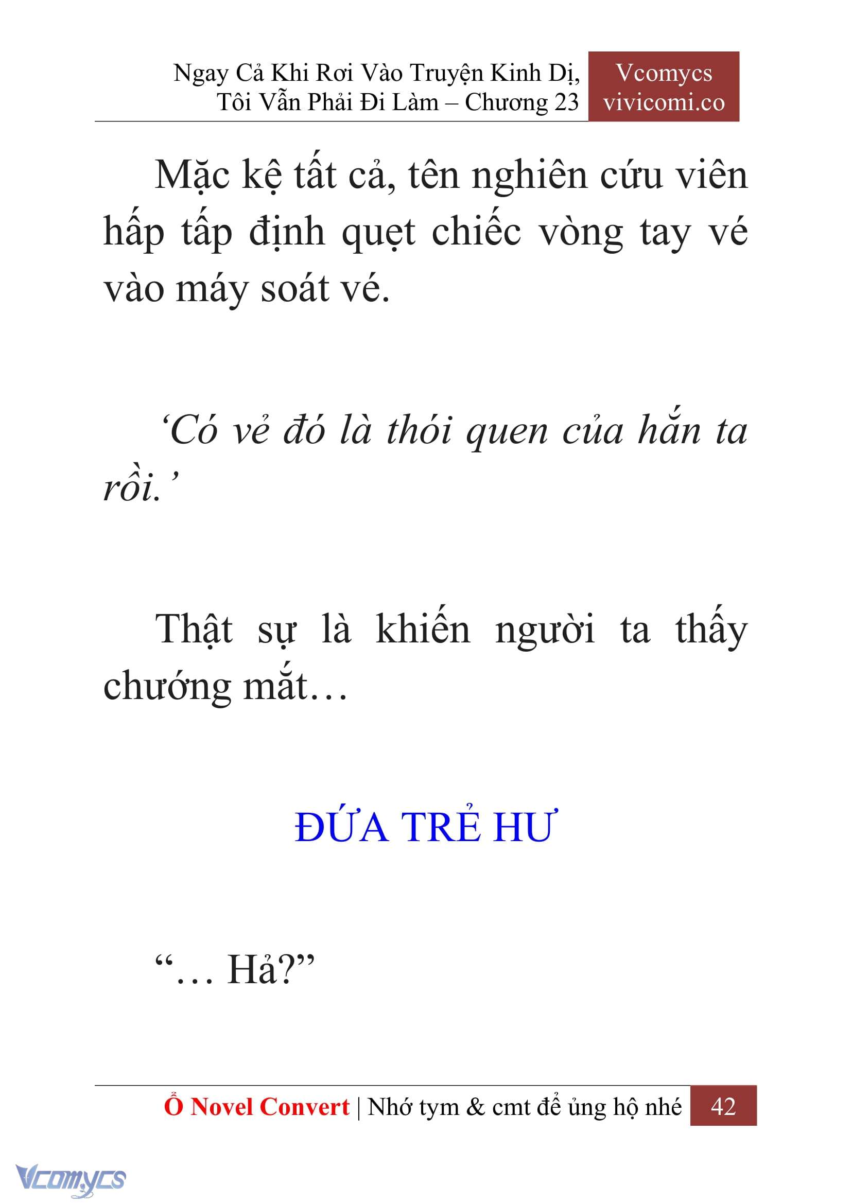 [Novel] Ngay Cả Khi Rơi Vào Truyện Kinh Dị, Tôi Vẫn Phải Đi Làm Chap 23 - Trang 2