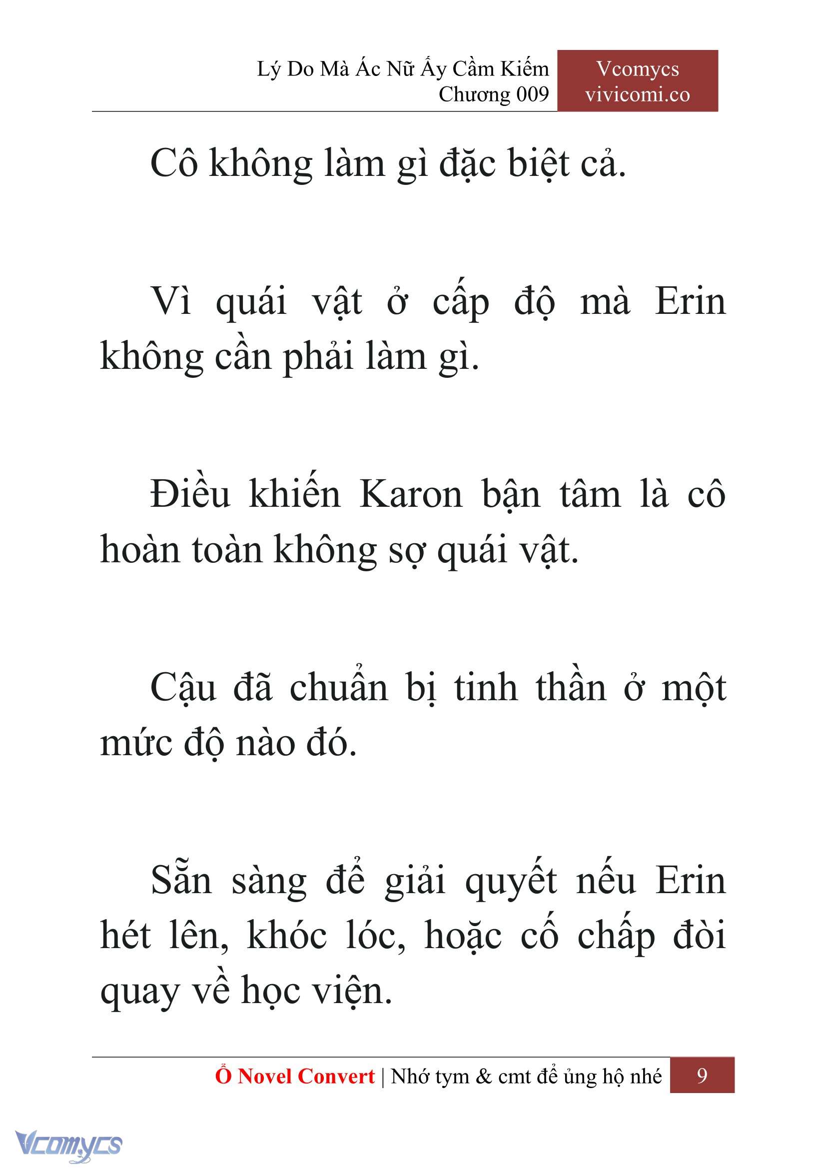 [Novel] Lý Do Mà Ác Nữ Ấy Cầm Kiếm Chap 9 - Trang 2