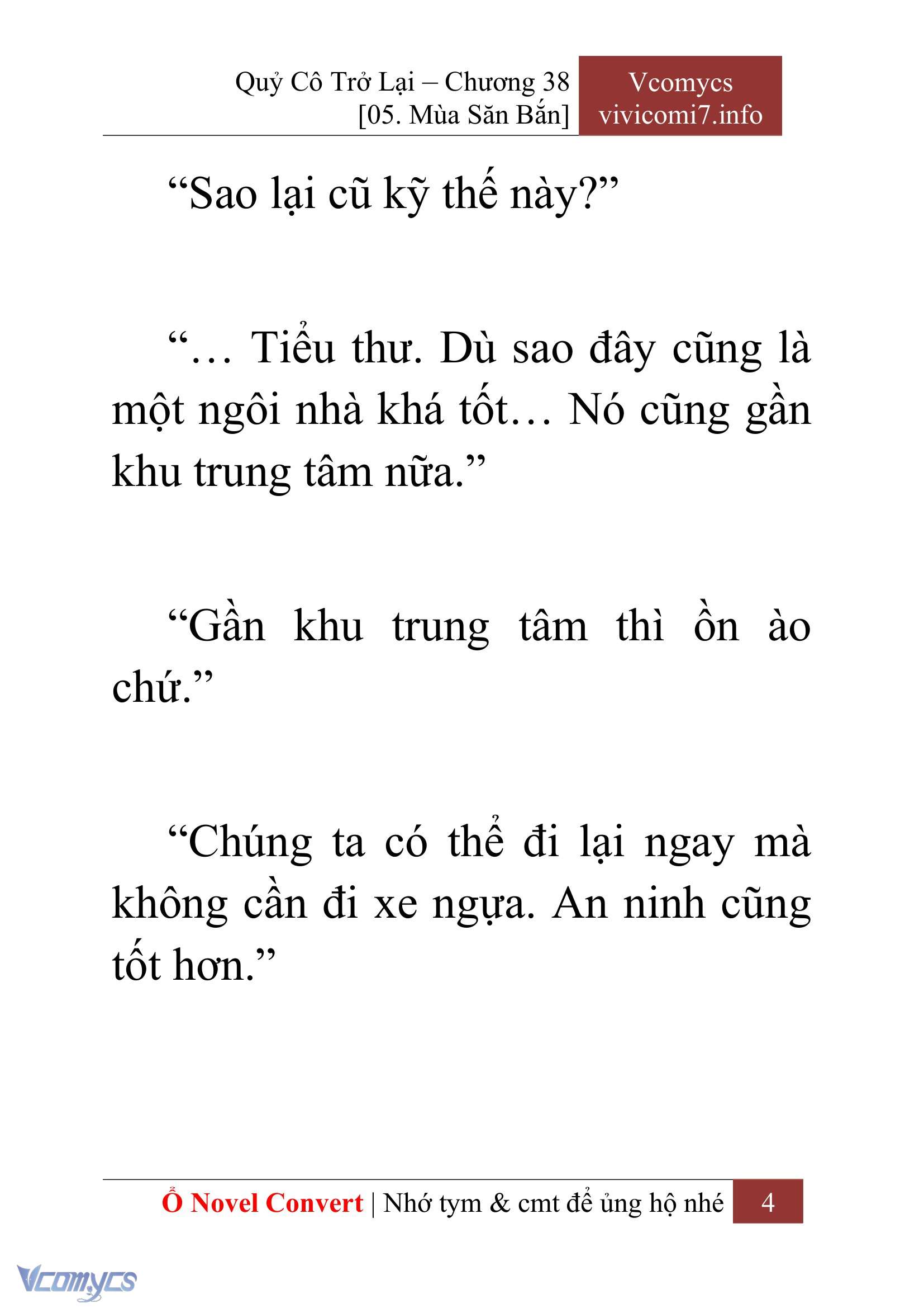 [Novel] Quý Cô Trở Lại Chap 38 - Trang 2