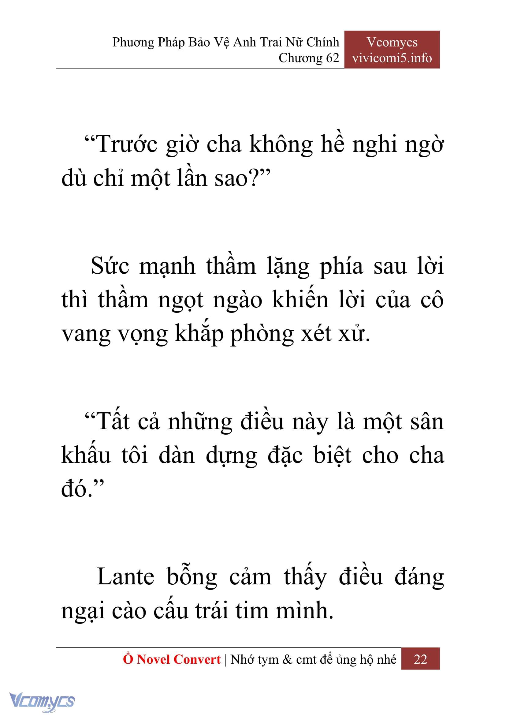 [Novel] Phương Pháp Bảo Vệ Anh Trai Nữ Chính Chap 62 - Trang 2