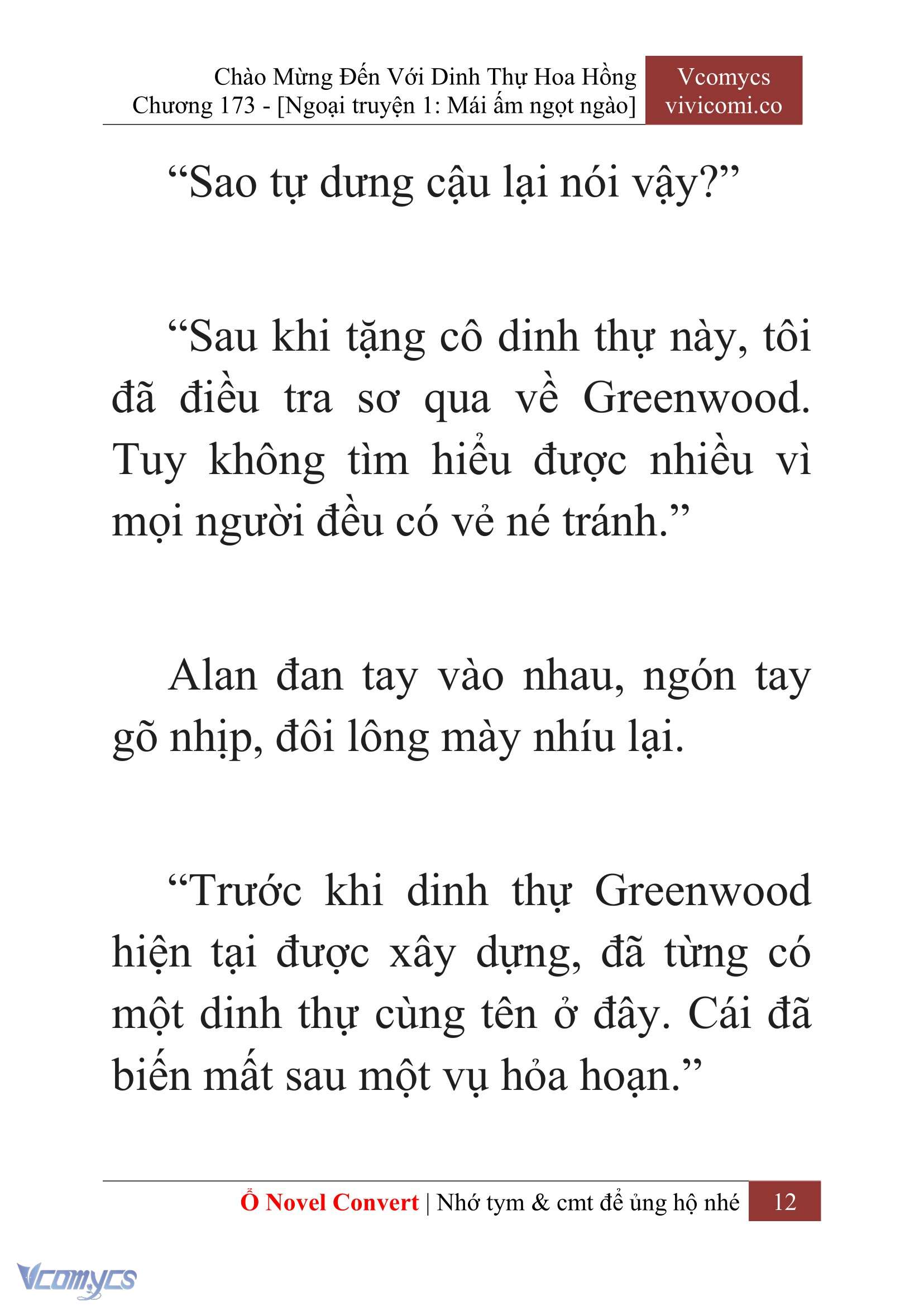 [Novel] Chào Mừng Đến Với Dinh Thự Hoa Hồng Chap 173 - Trang 2