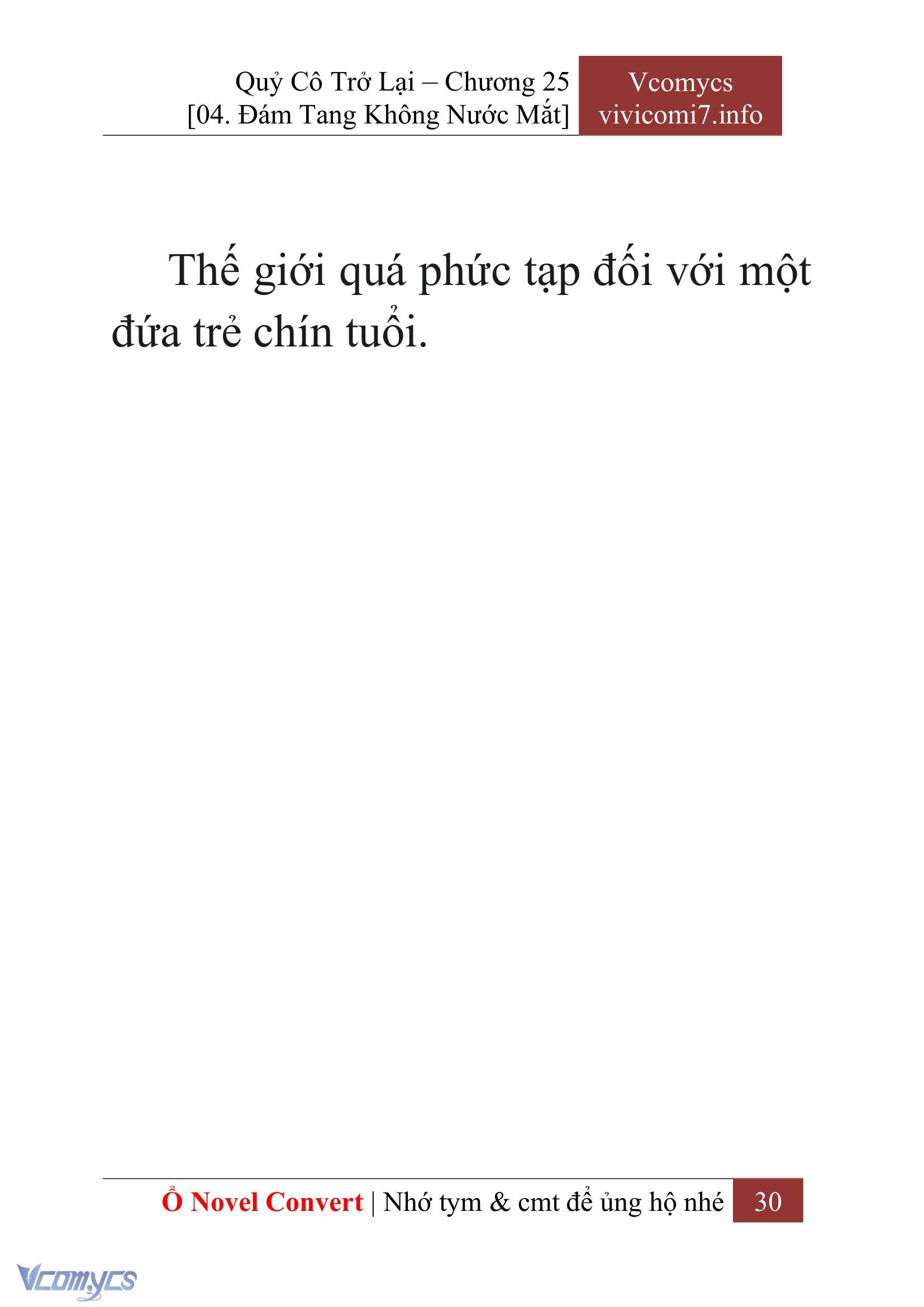 [Novel] Quý Cô Trở Lại Chap 25 - Trang 2