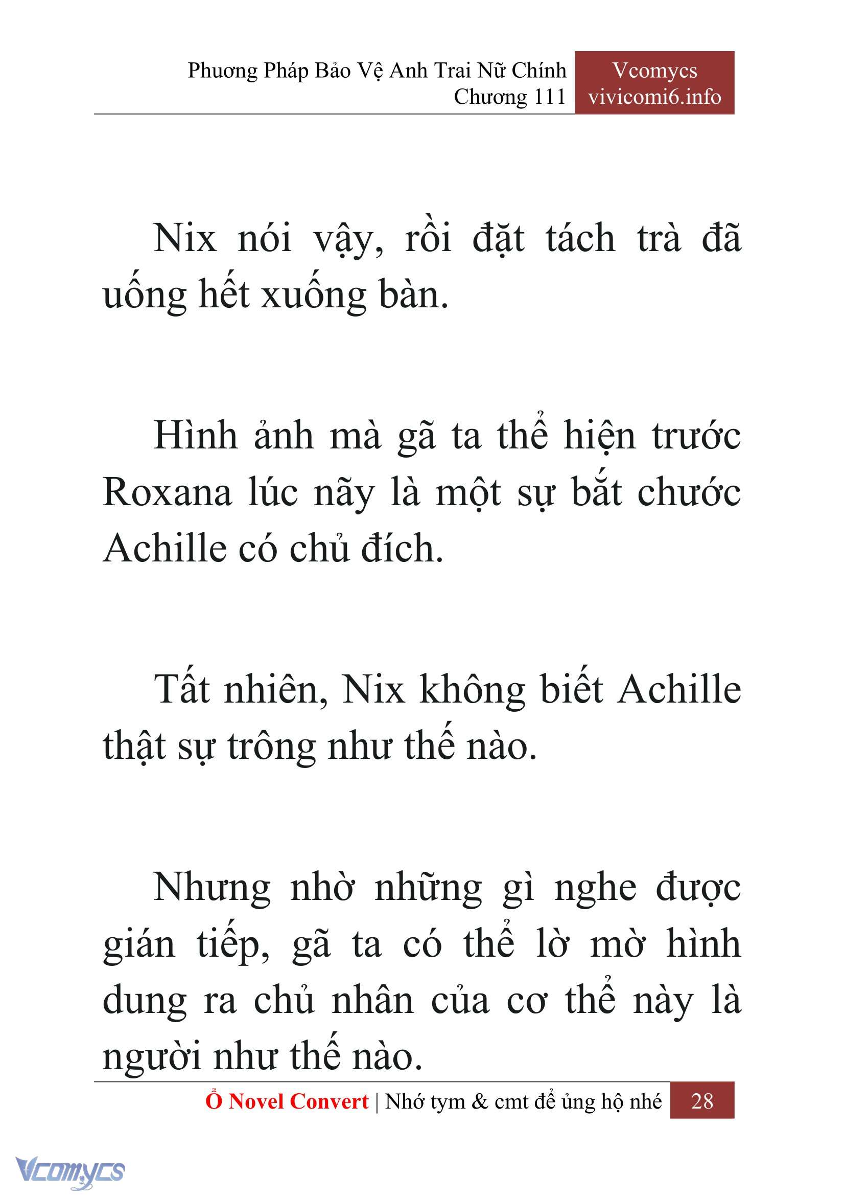 [Novel] Phương Pháp Bảo Vệ Anh Trai Nữ Chính Chap 111 - Trang 2
