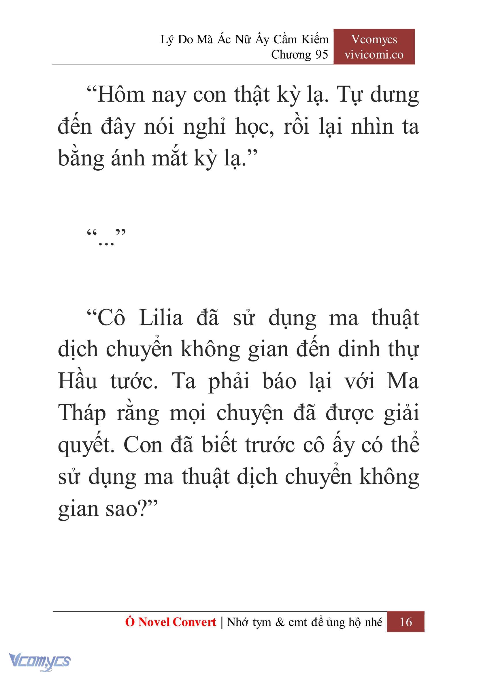 [Novel] Lý Do Mà Ác Nữ Ấy Cầm Kiếm Chap 95 - Trang 2