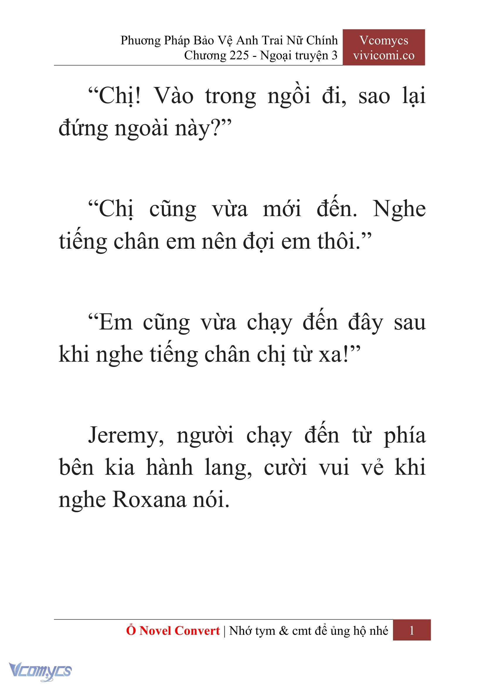 [Novel] Phương Pháp Bảo Vệ Anh Trai Nữ Chính Chap 225 - Trang 2