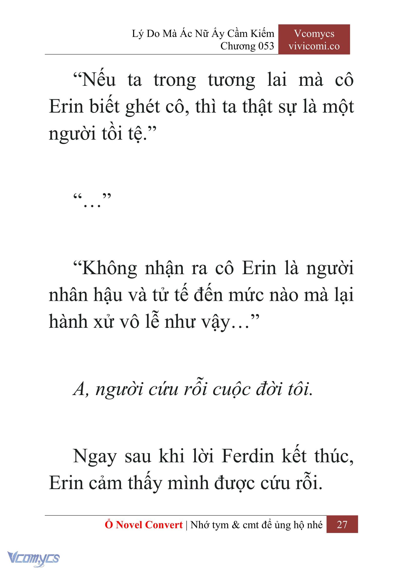 [Novel] Lý Do Mà Ác Nữ Ấy Cầm Kiếm Chap 53 - Trang 2