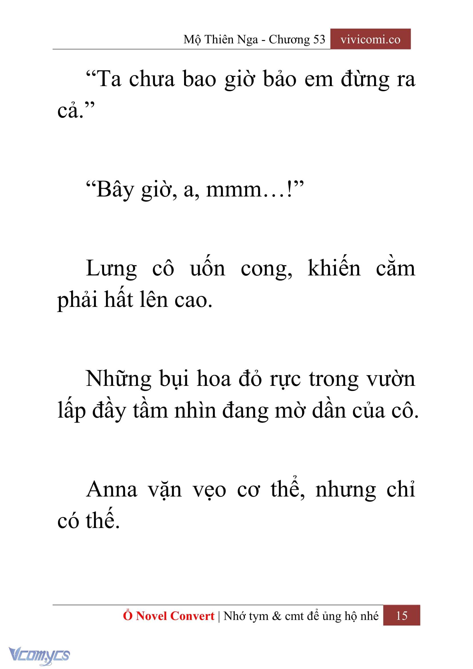 [Novel] Mộ Thiên Nga Chap 53 - Next 