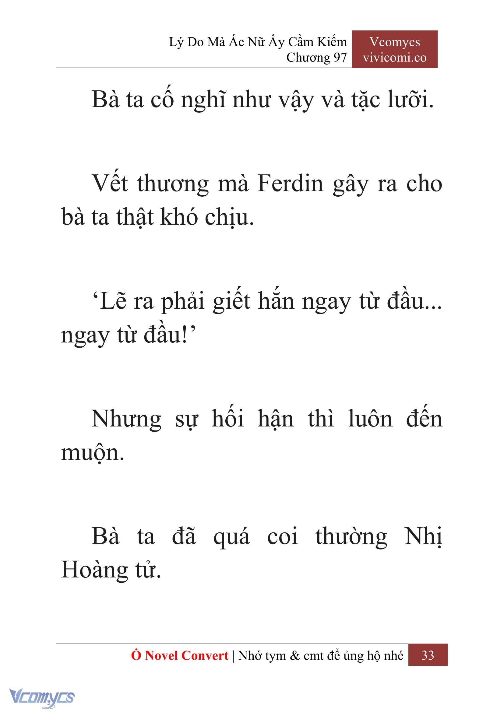 [Novel] Lý Do Mà Ác Nữ Ấy Cầm Kiếm Chap 97 - Trang 2