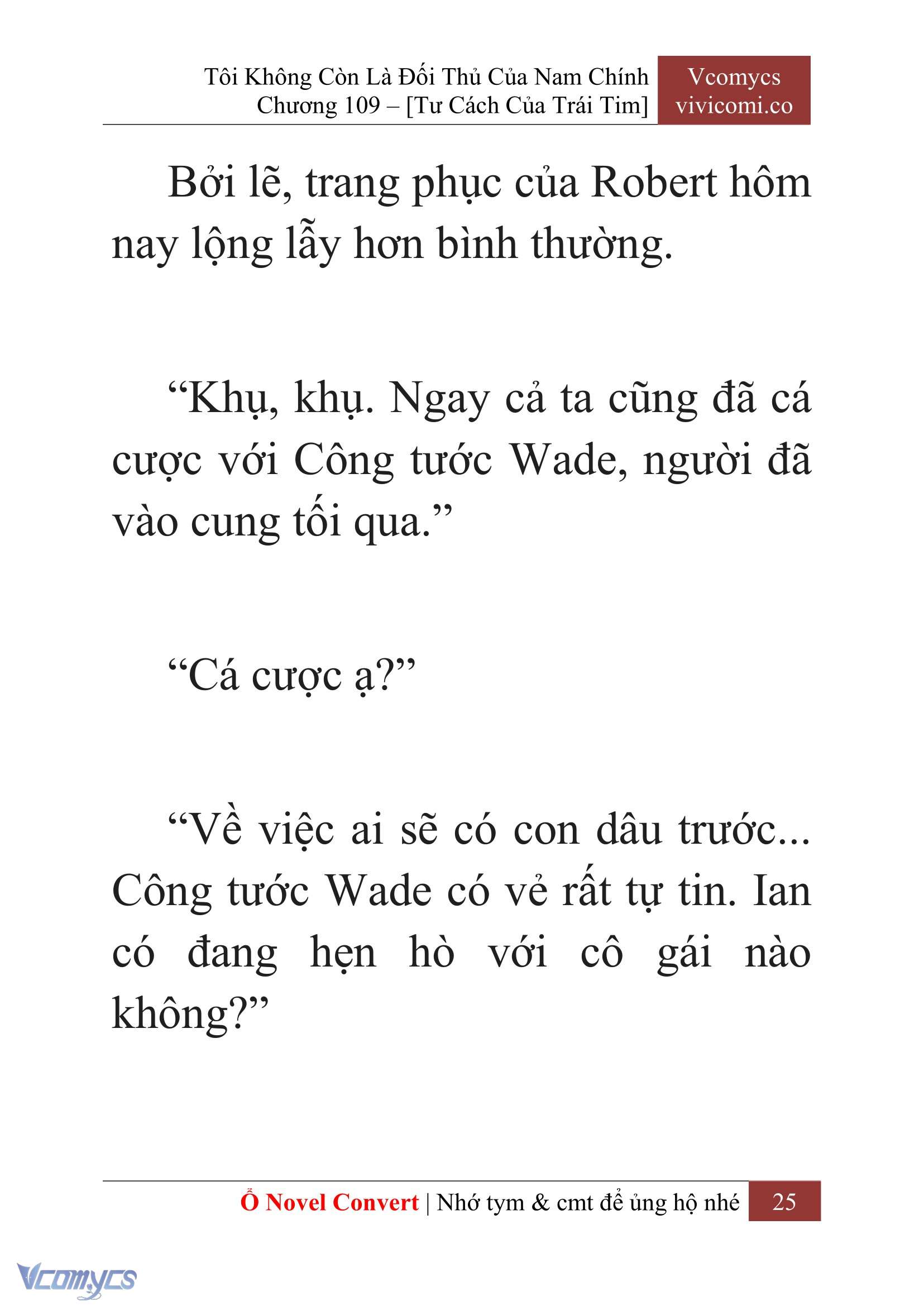 [Novel] Tôi Không Còn Là Đối Thủ Của Nam Chính Chap 109 - Trang 2