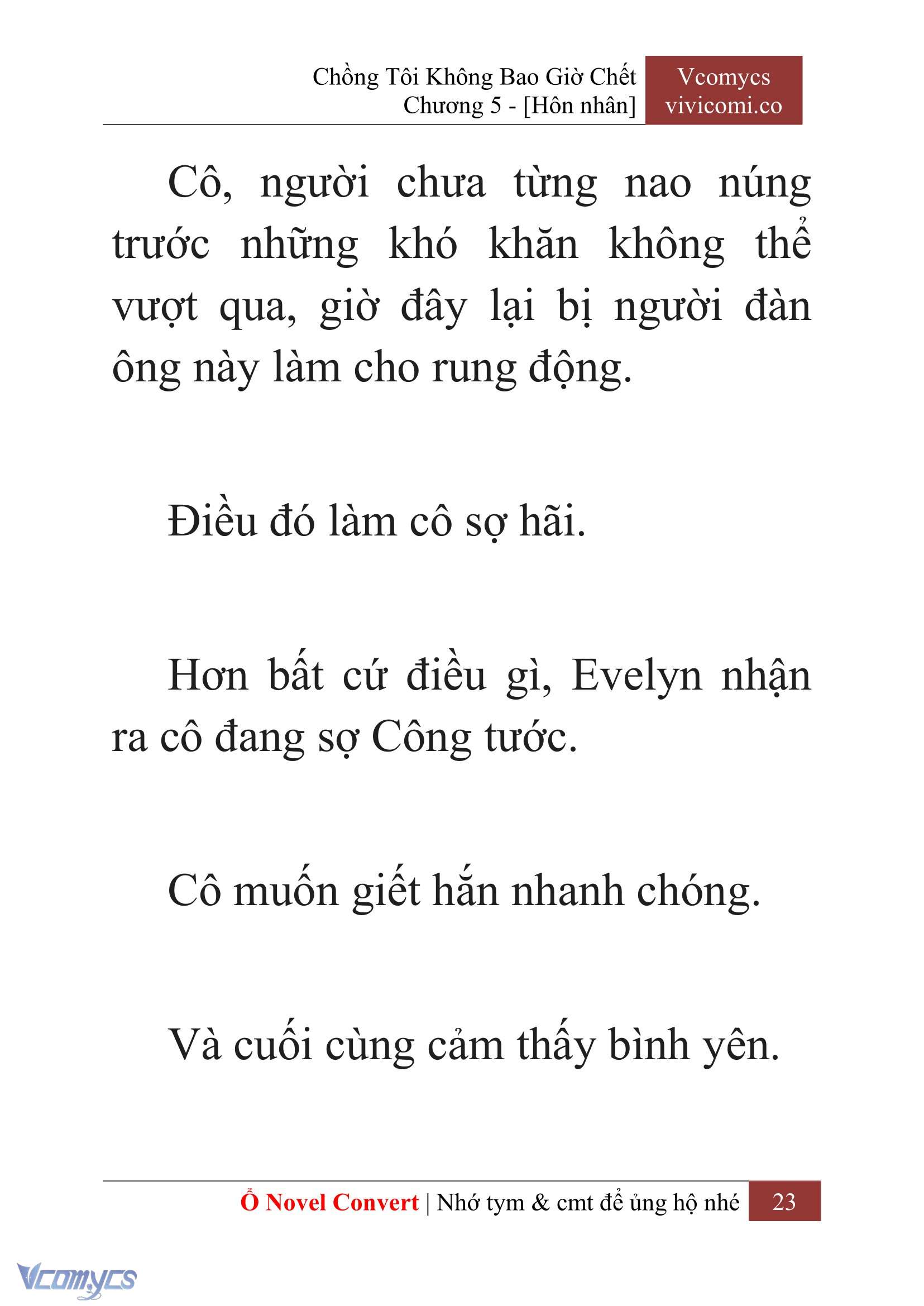 [Novel] Chồng Tôi Không Bao Giờ Chết Chap 5 - Trang 2