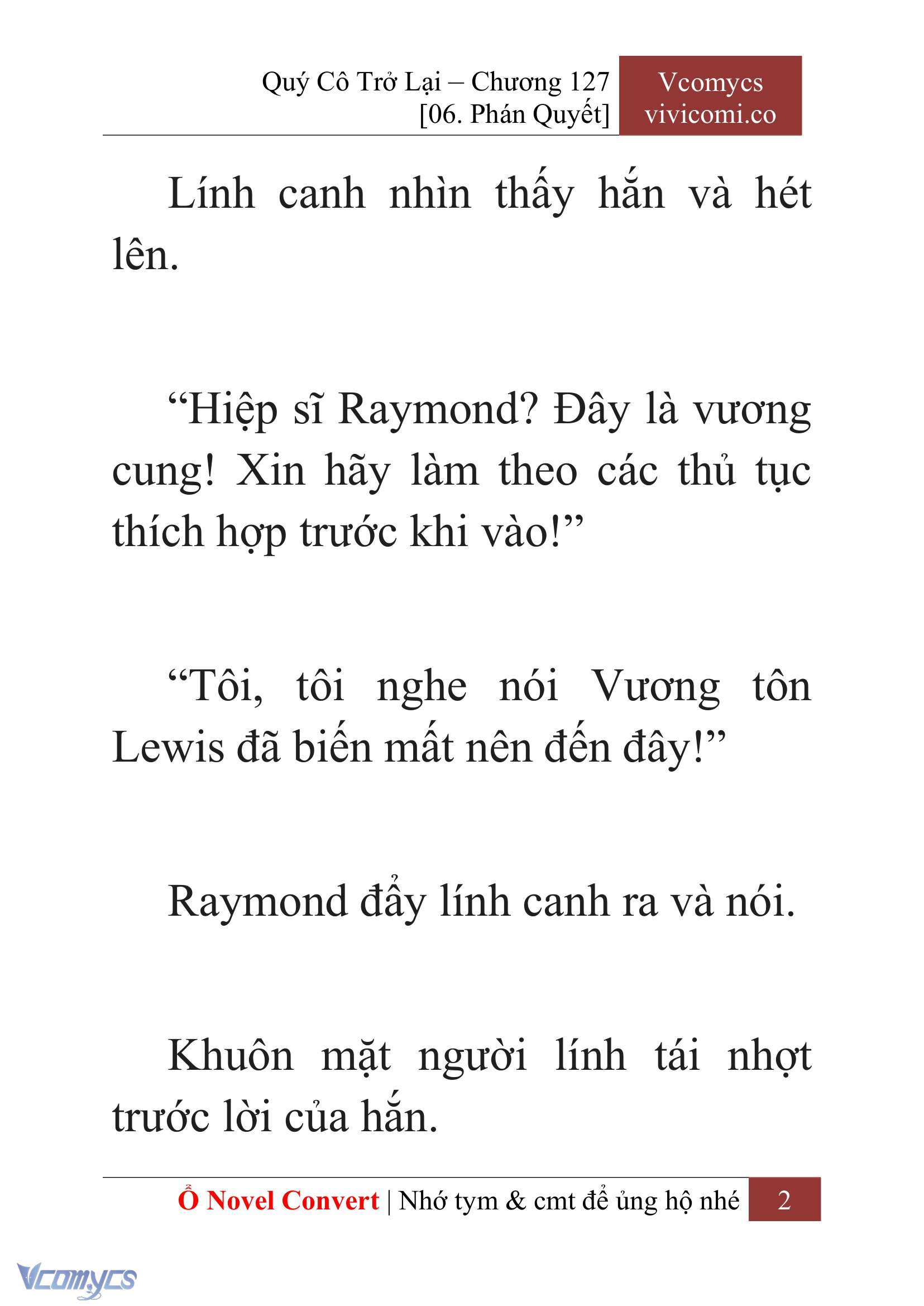 [Novel] Quý Cô Trở Lại Chap 127 - Next Chap 128