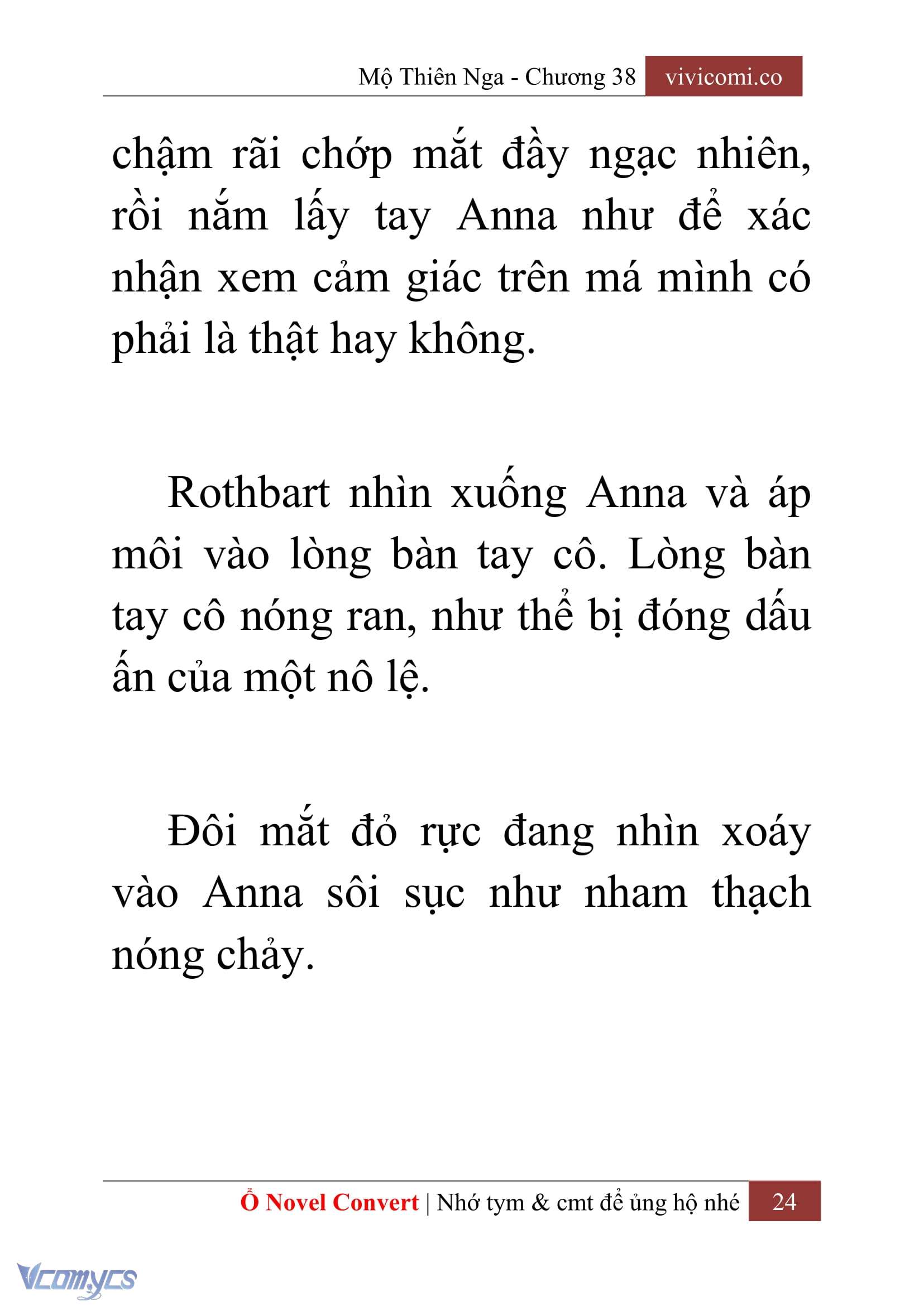 [Novel] Mộ Thiên Nga Chap 38 - Trang 2