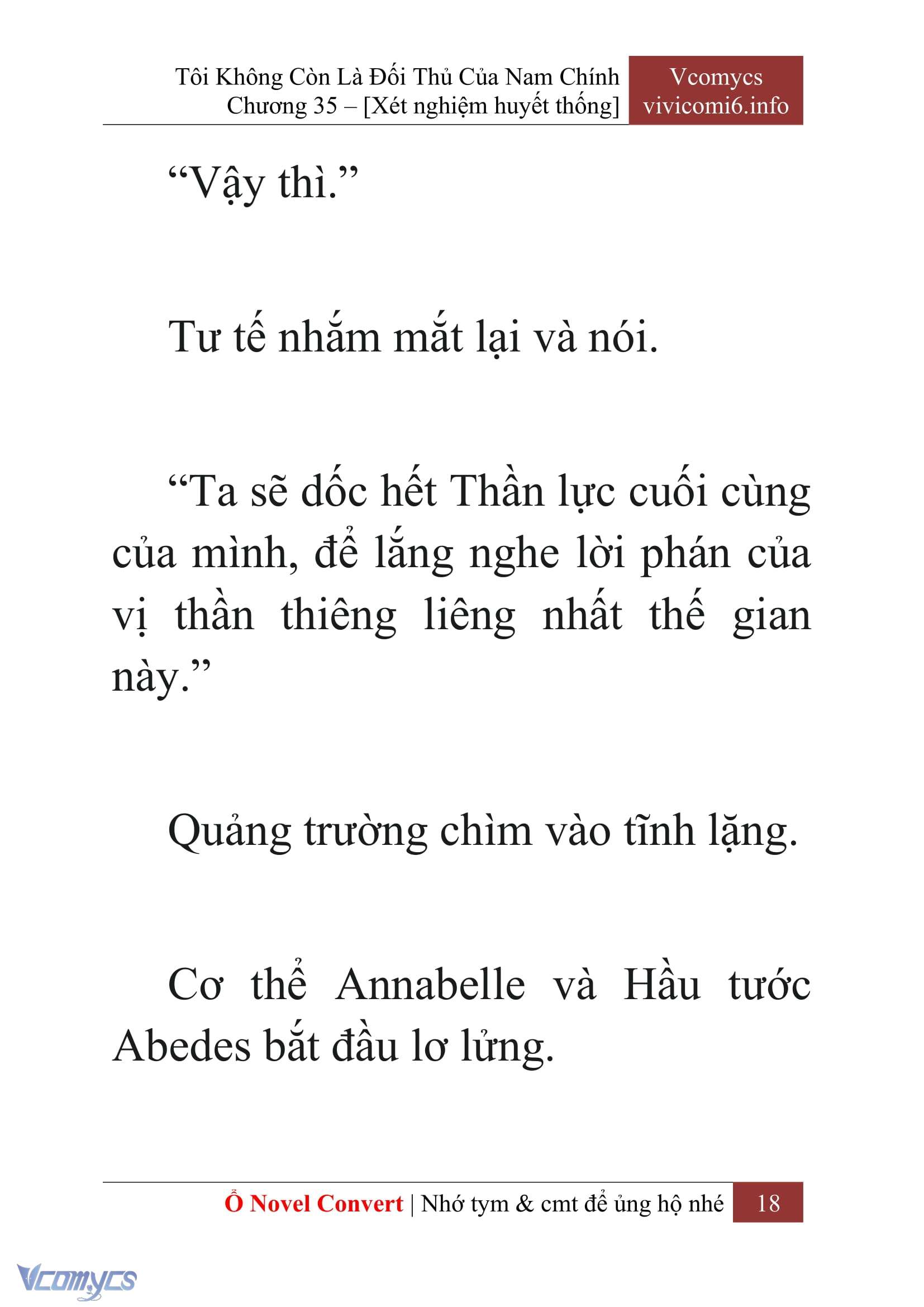 [Novel] Tôi Không Còn Là Đối Thủ Của Nam Chính Chap 35 - Trang 2
