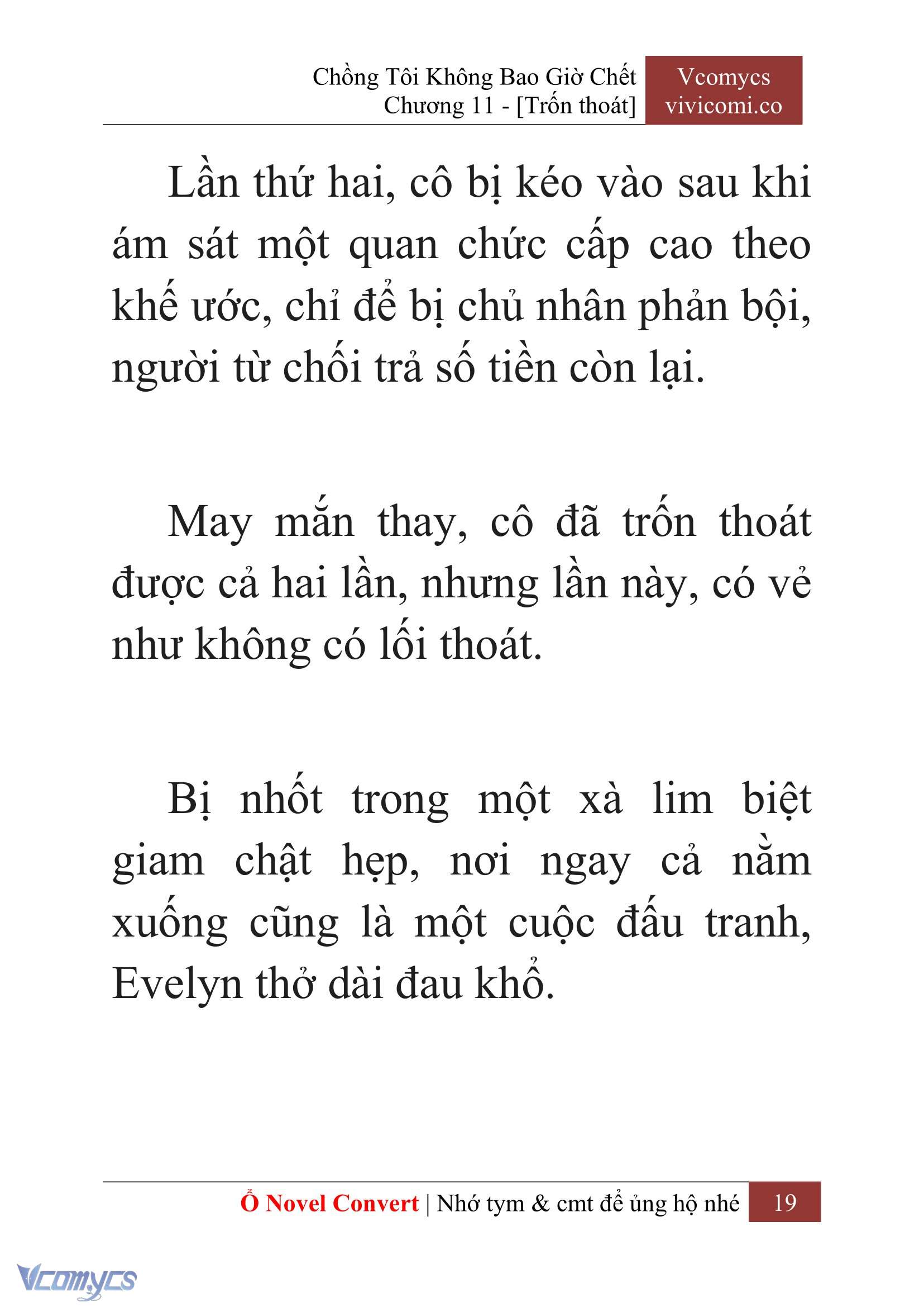 [Novel] Chồng Tôi Không Bao Giờ Chết Chap 11 - Trang 2