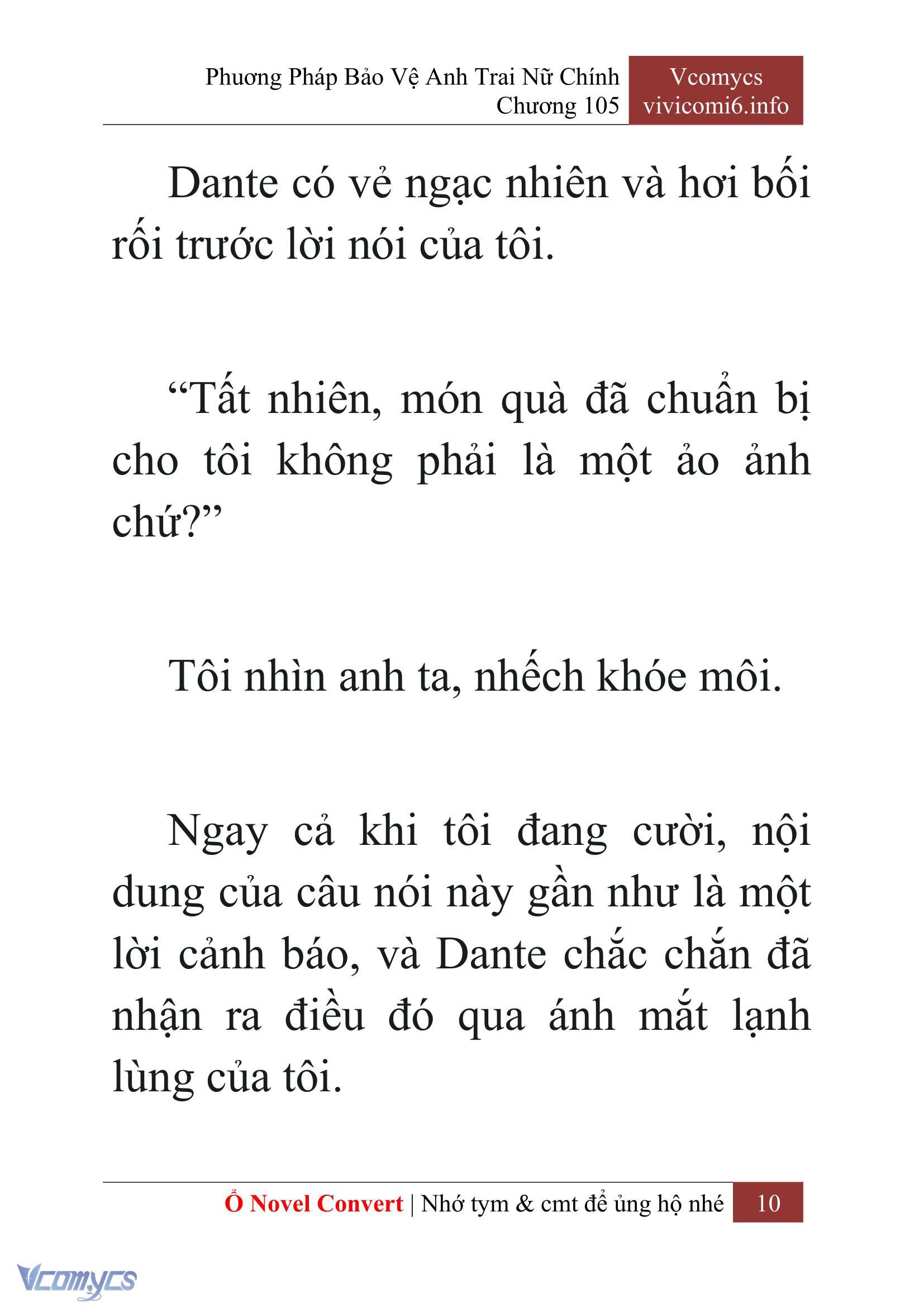 [Novel] Phương Pháp Bảo Vệ Anh Trai Nữ Chính Chap 105 - Trang 2