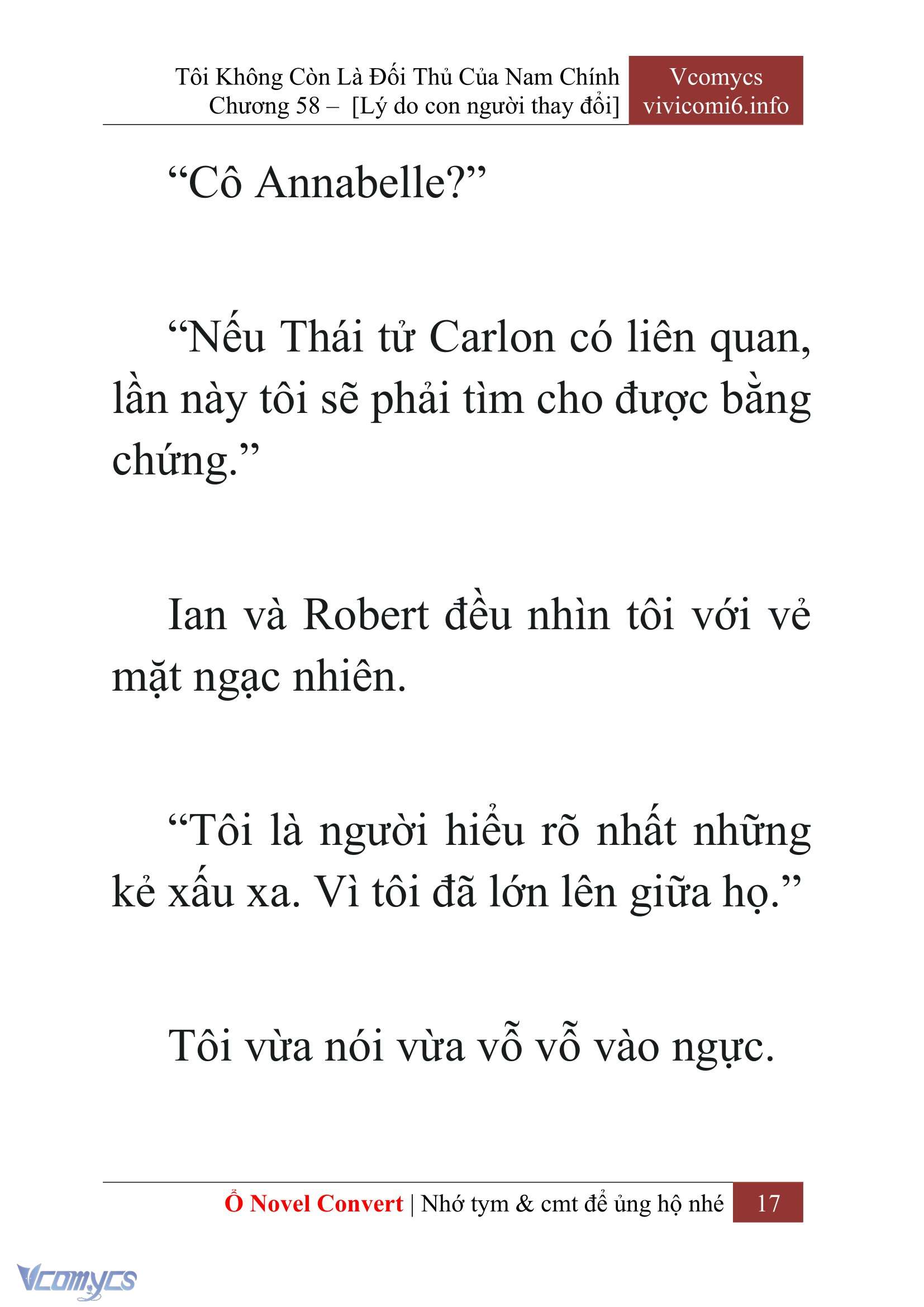 [Novel] Tôi Không Còn Là Đối Thủ Của Nam Chính Chap 58 - Trang 2