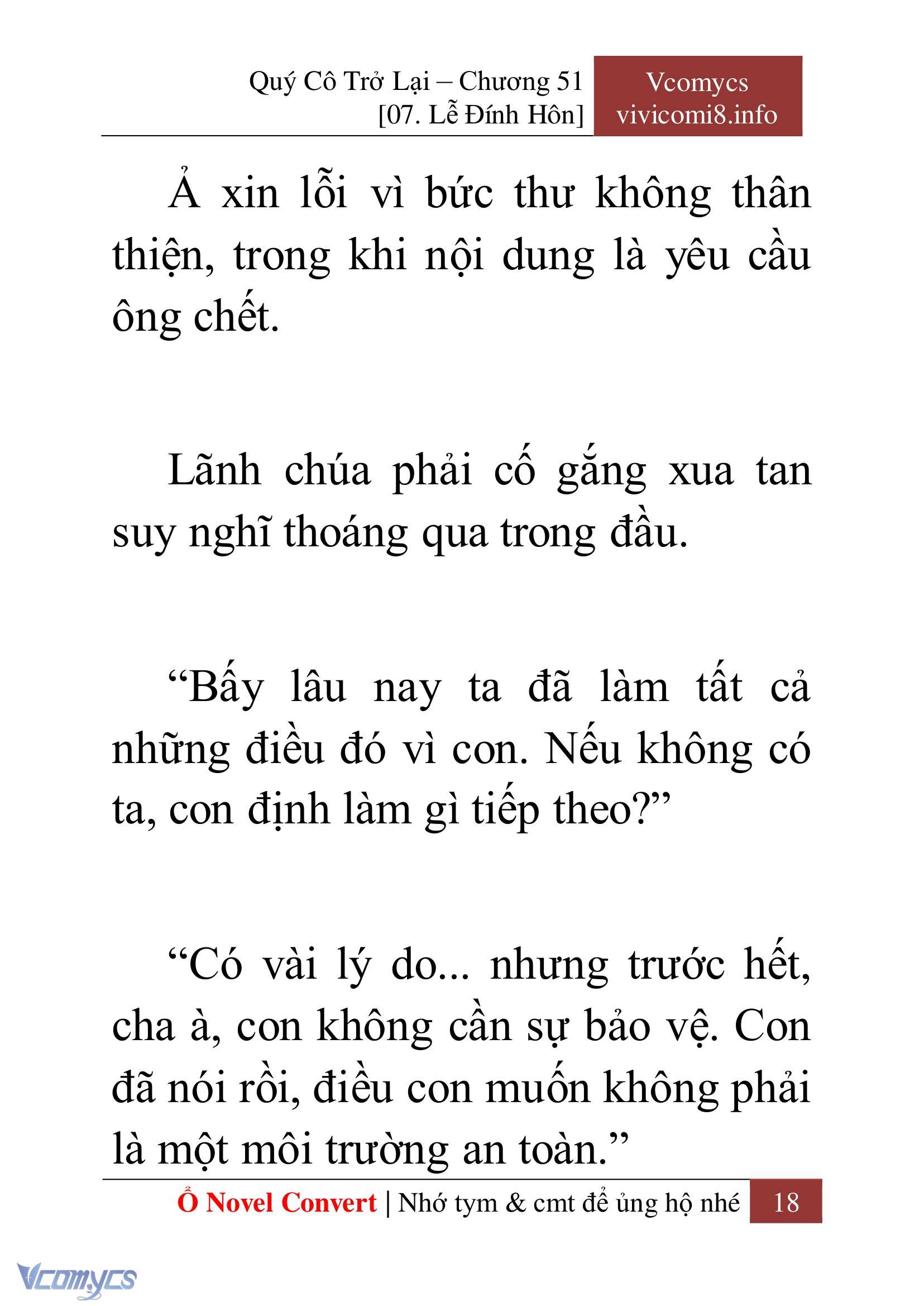 [Novel] Quý Cô Trở Lại Chap 51 - Trang 2