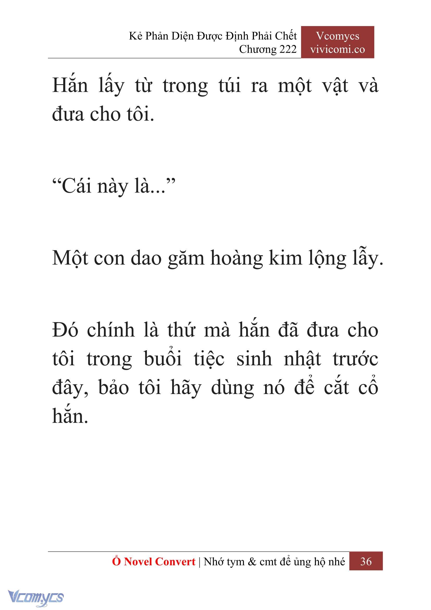 [Novel] Kẻ Phản Diện Được Định Phải Chết Chap 222 - Next Chap 223