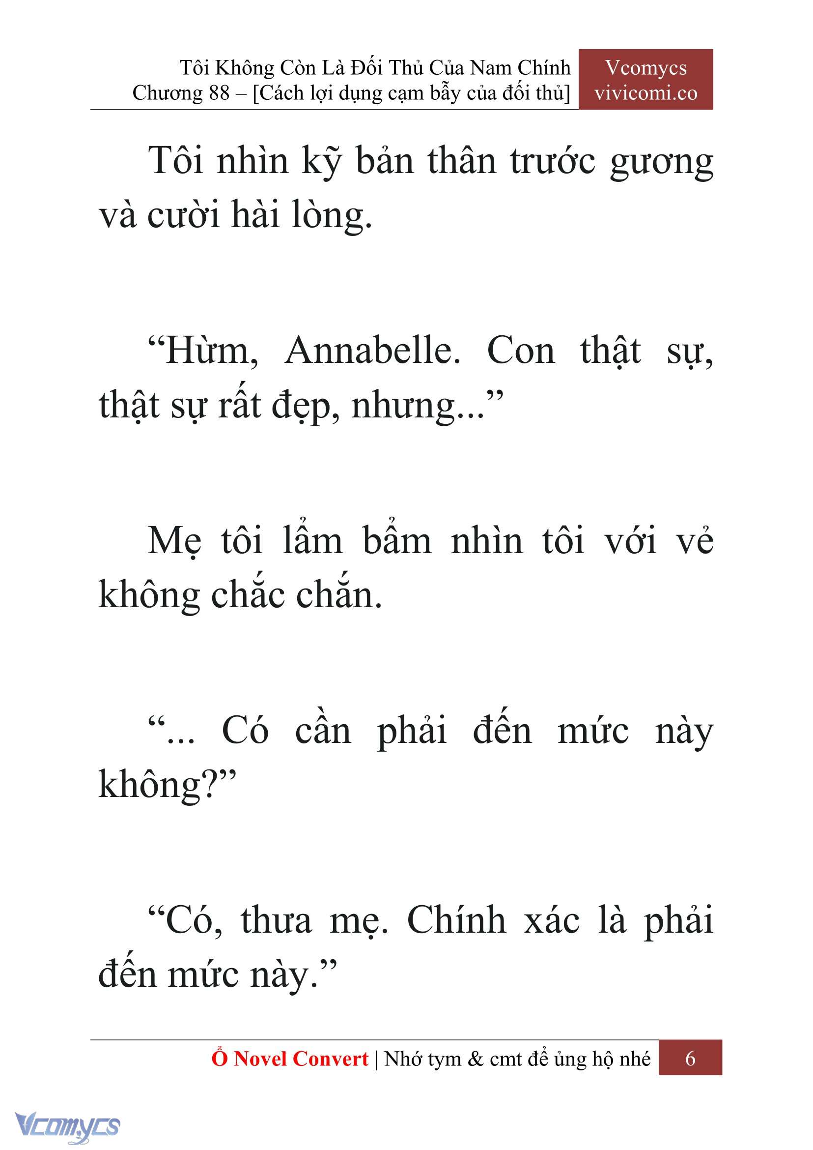 [Novel] Tôi Không Còn Là Đối Thủ Của Nam Chính Chap 88 - Trang 2