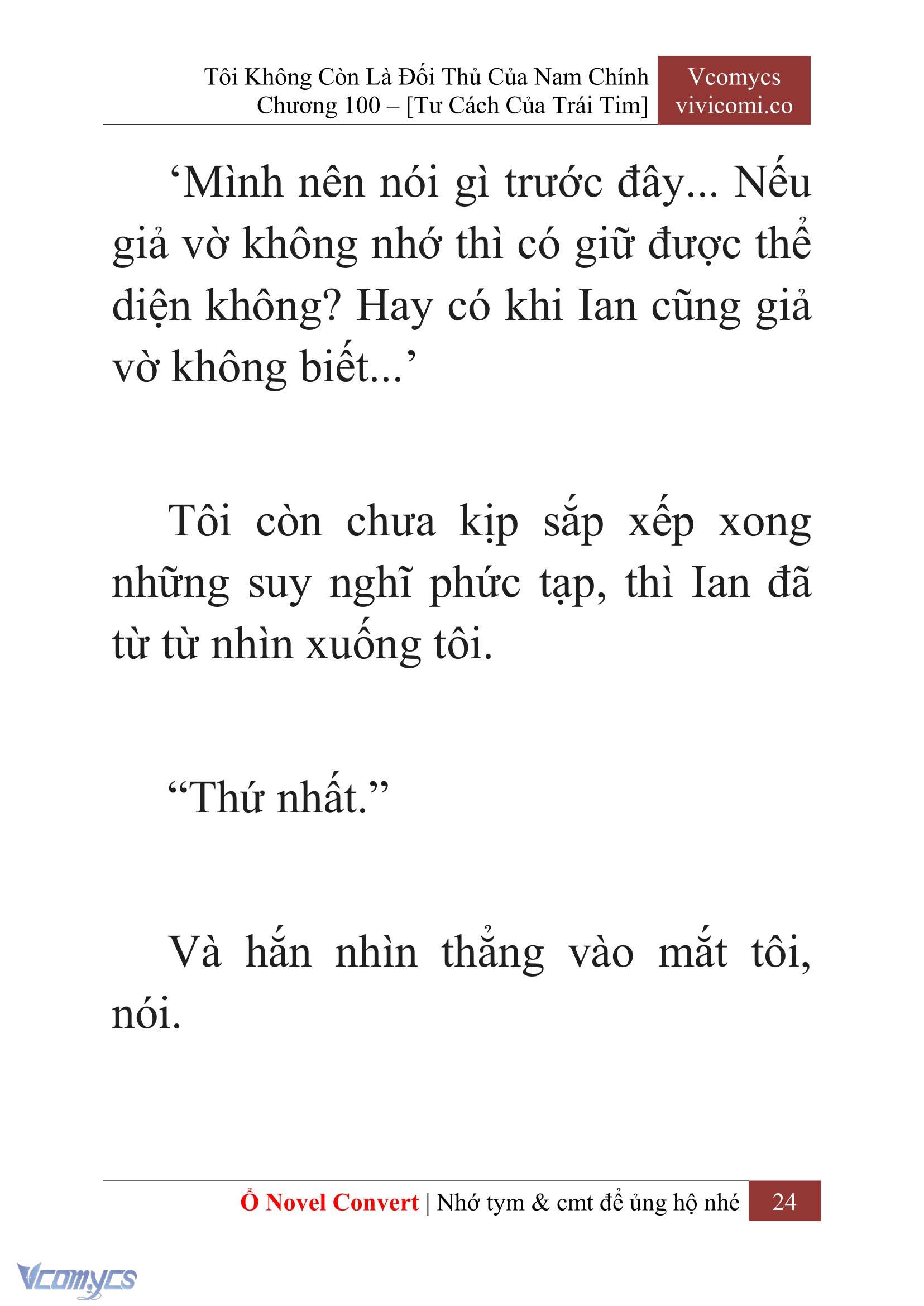[Novel] Tôi Không Còn Là Đối Thủ Của Nam Chính Chap 100 - Trang 2
