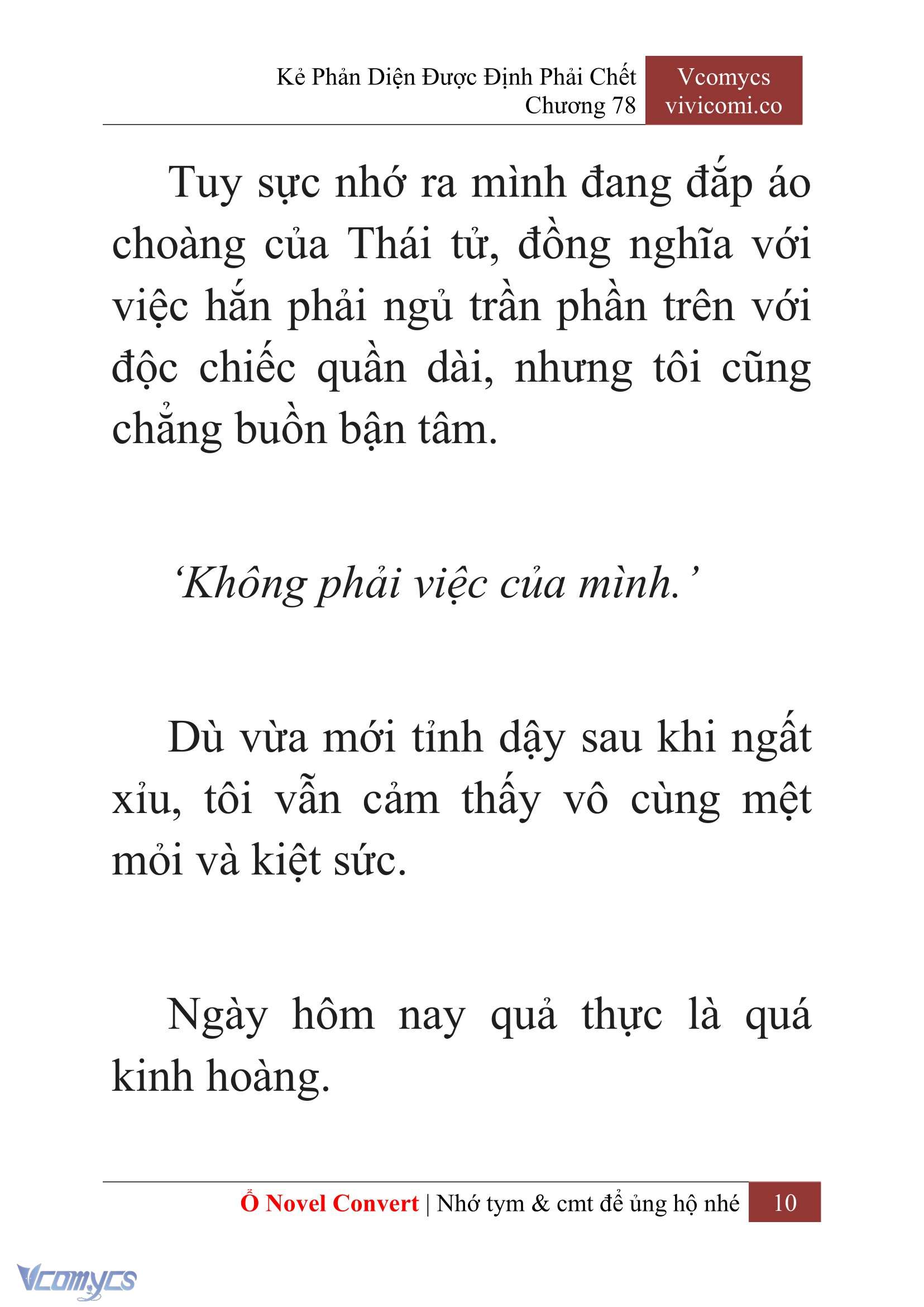 [Novel] Kẻ Phản Diện Được Định Phải Chết Chap 78 - Trang 2