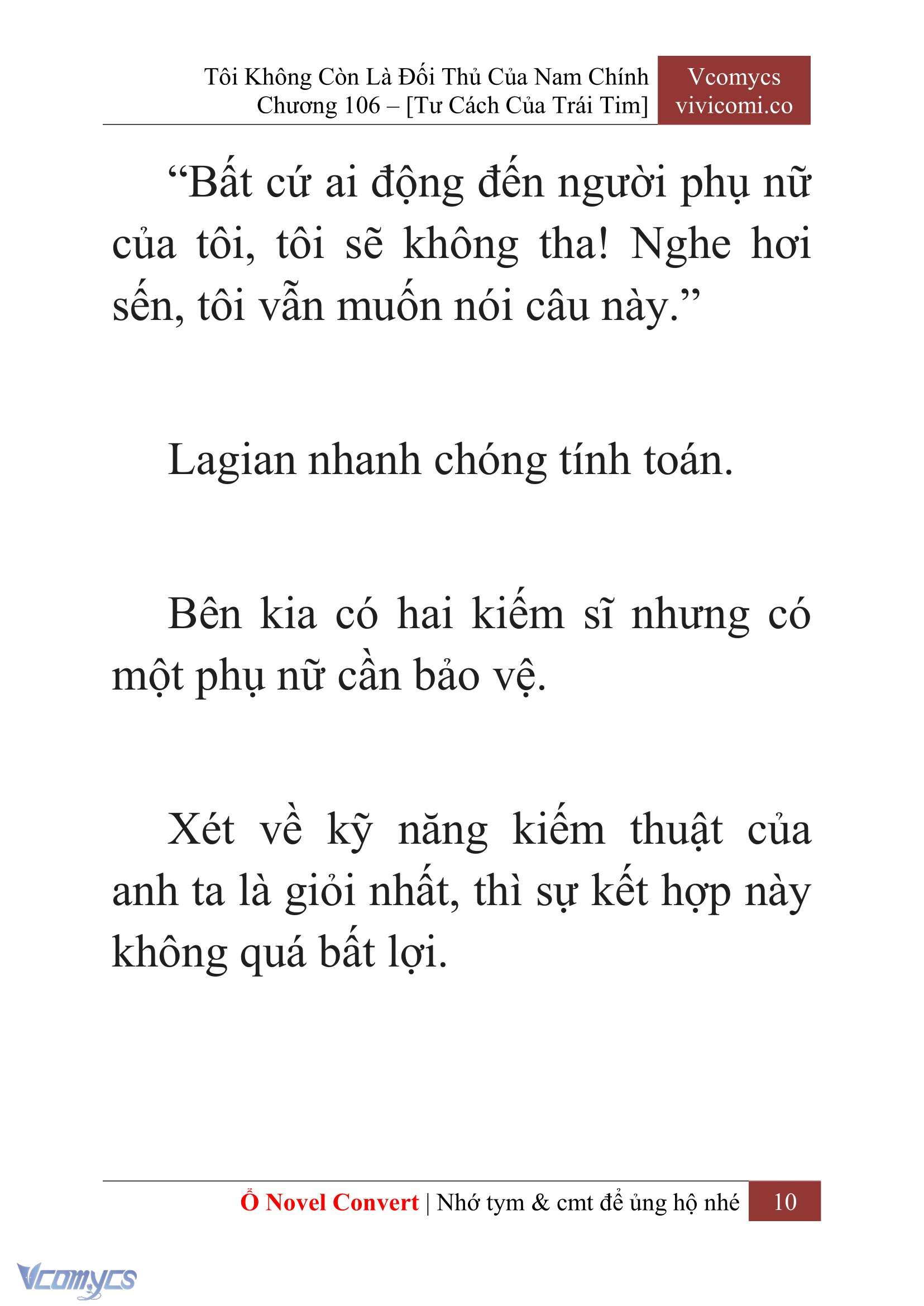 [Novel] Tôi Không Còn Là Đối Thủ Của Nam Chính Chap 106 - Trang 2
