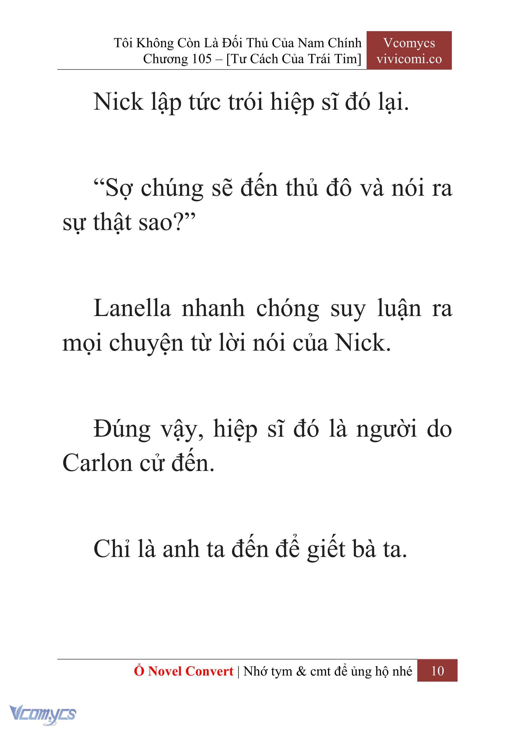 [Novel] Tôi Không Còn Là Đối Thủ Của Nam Chính Chap 105 - Trang 2