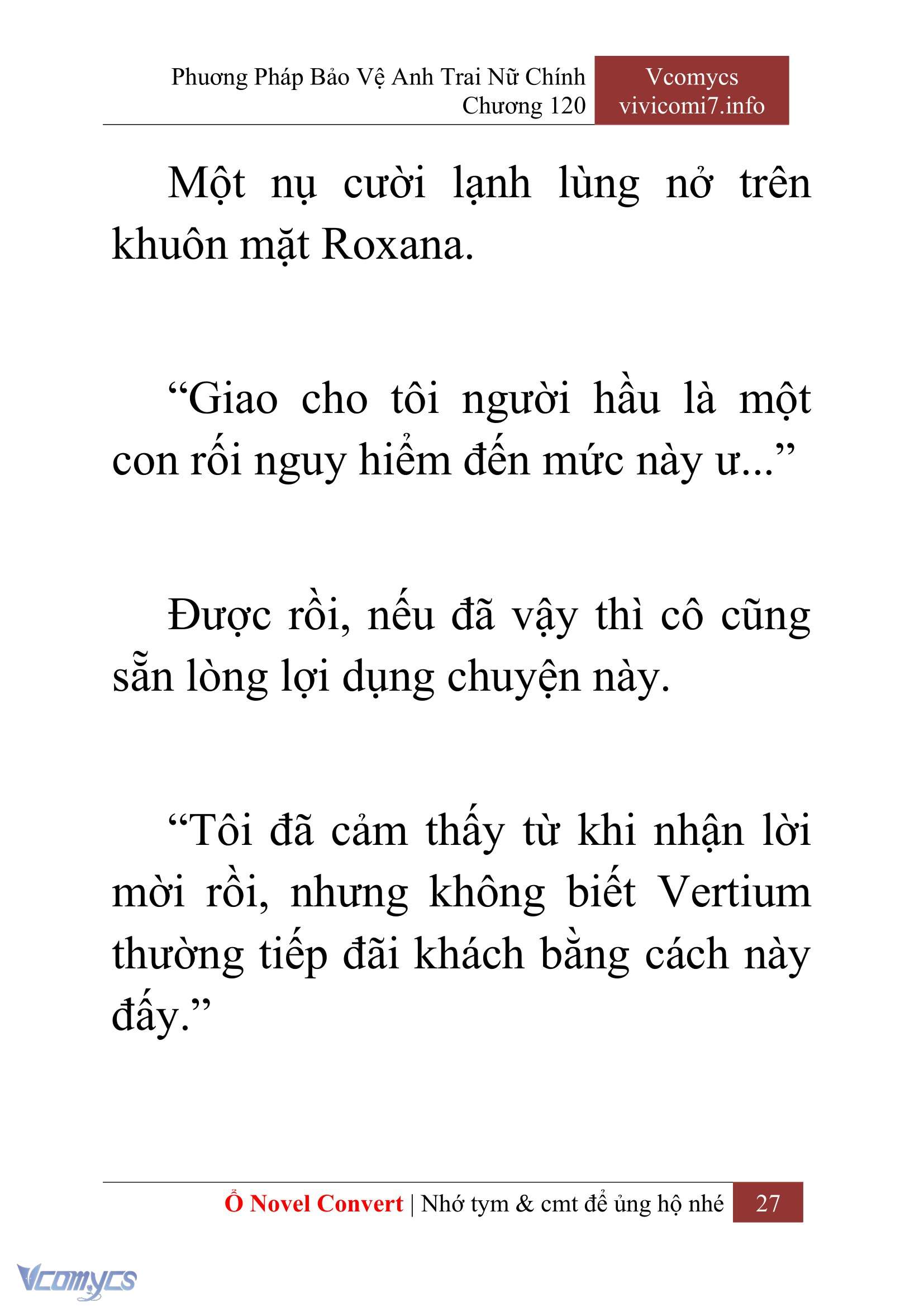 [Novel] Phương Pháp Bảo Vệ Anh Trai Nữ Chính Chap 120 - Trang 2