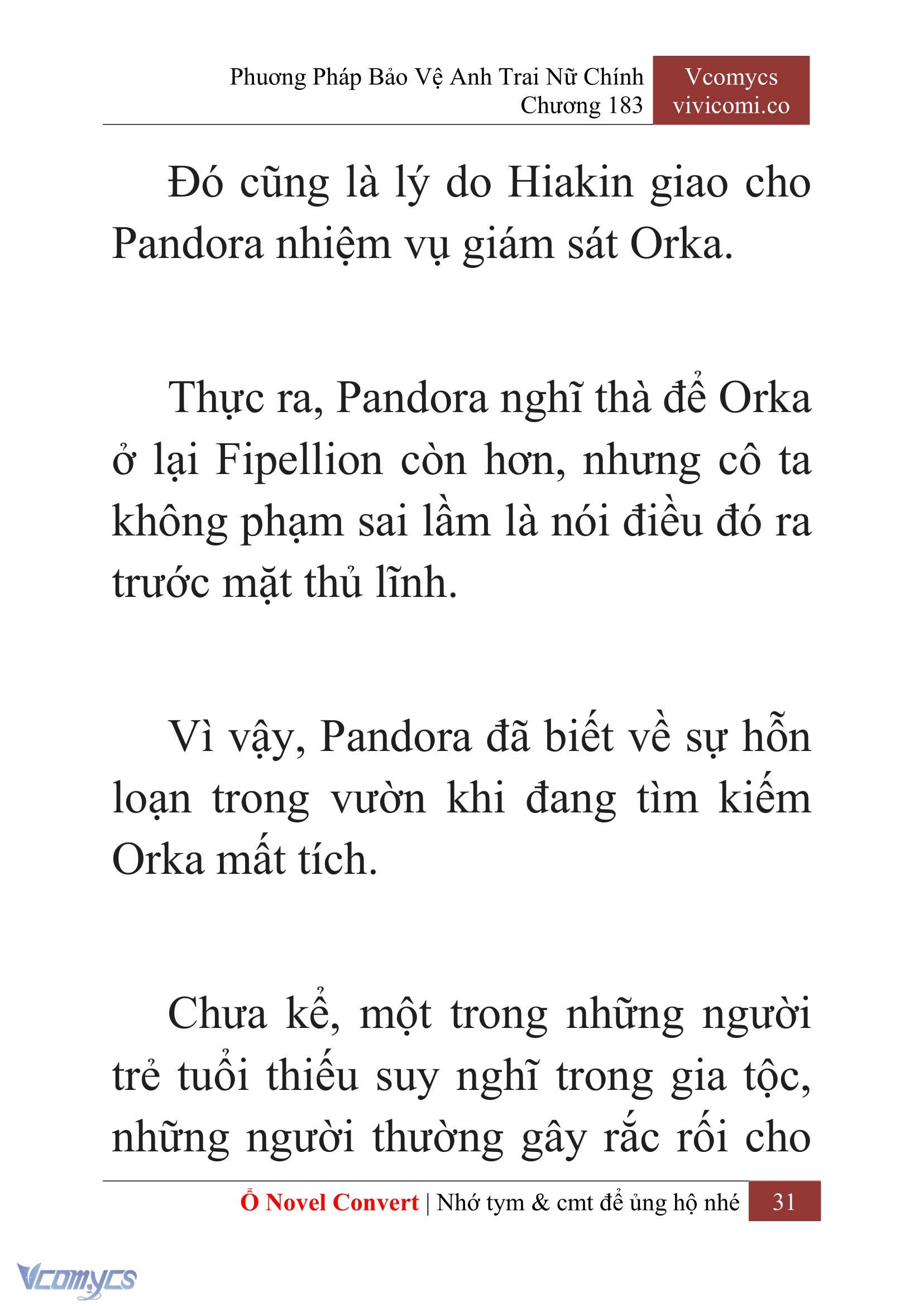 [Novel] Phương Pháp Bảo Vệ Anh Trai Nữ Chính Chap 183 - Trang 2