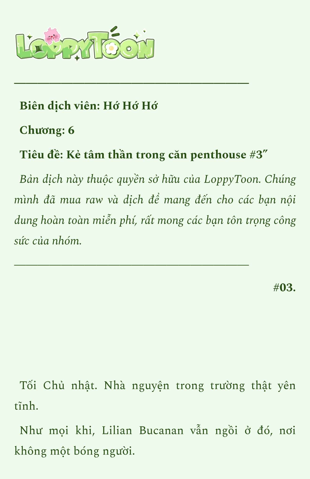 [Novel] Người Bạn Cùng Phòng Tâm Thần Của Tôi Chap 6 - Trang 2