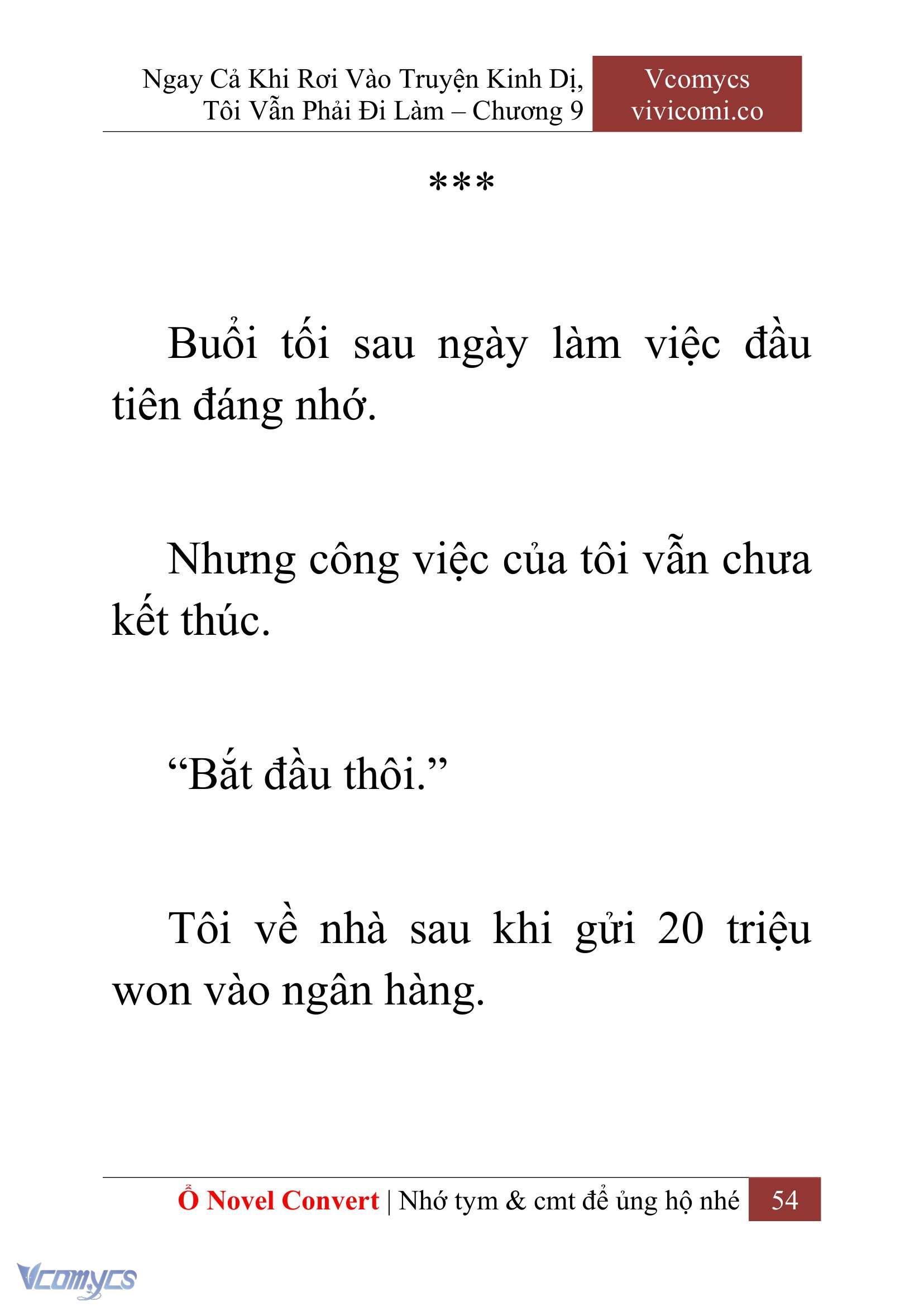 [Novel] Ngay Cả Khi Rơi Vào Truyện Kinh Dị, Tôi Vẫn Phải Đi Làm Chap 9 - Trang 2