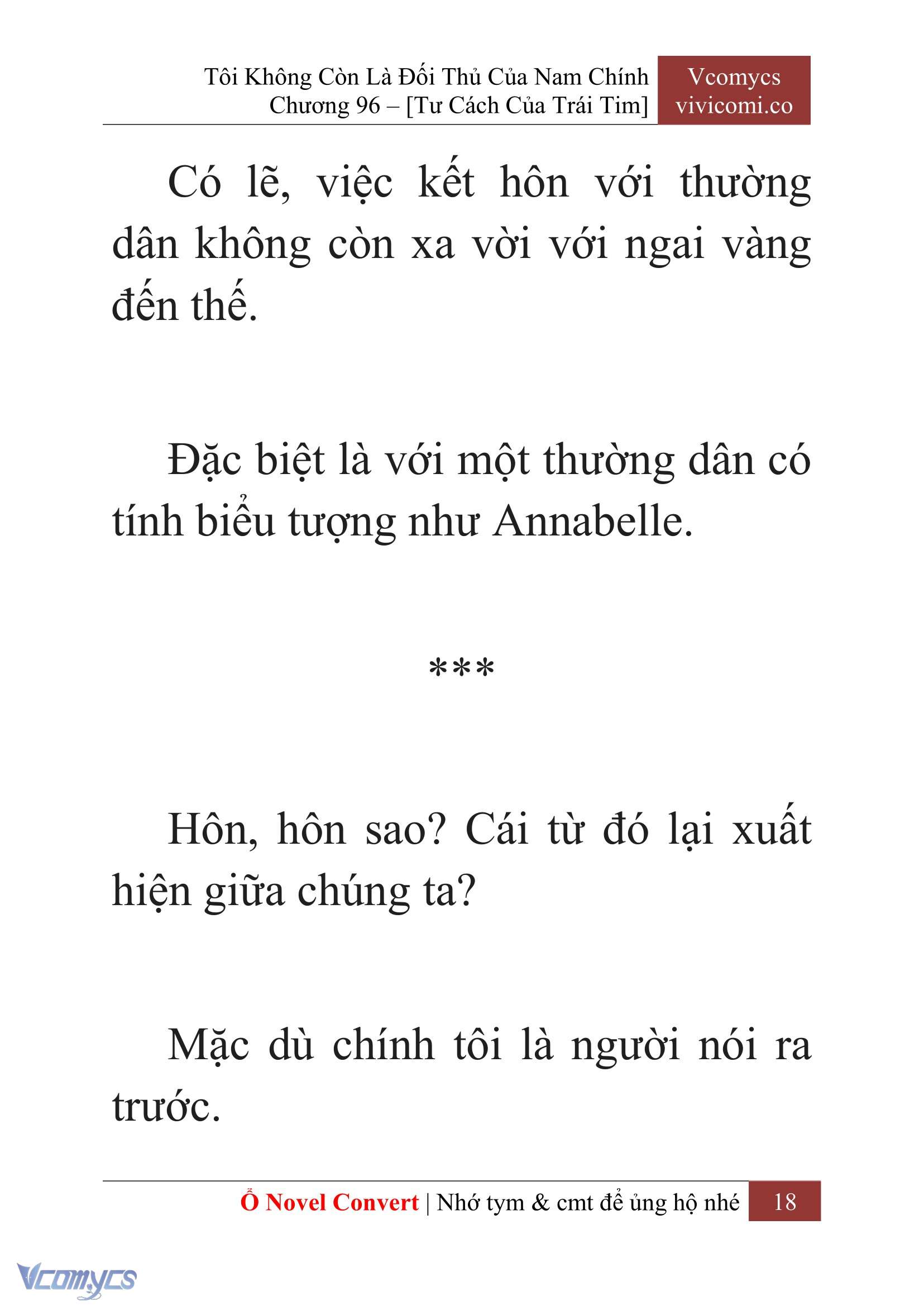 [Novel] Tôi Không Còn Là Đối Thủ Của Nam Chính Chap 96 - Trang 2