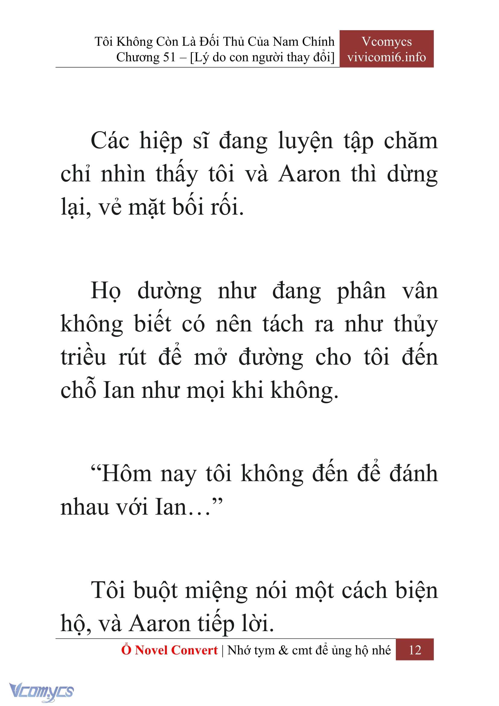 [Novel] Tôi Không Còn Là Đối Thủ Của Nam Chính Chap 51 - Trang 2